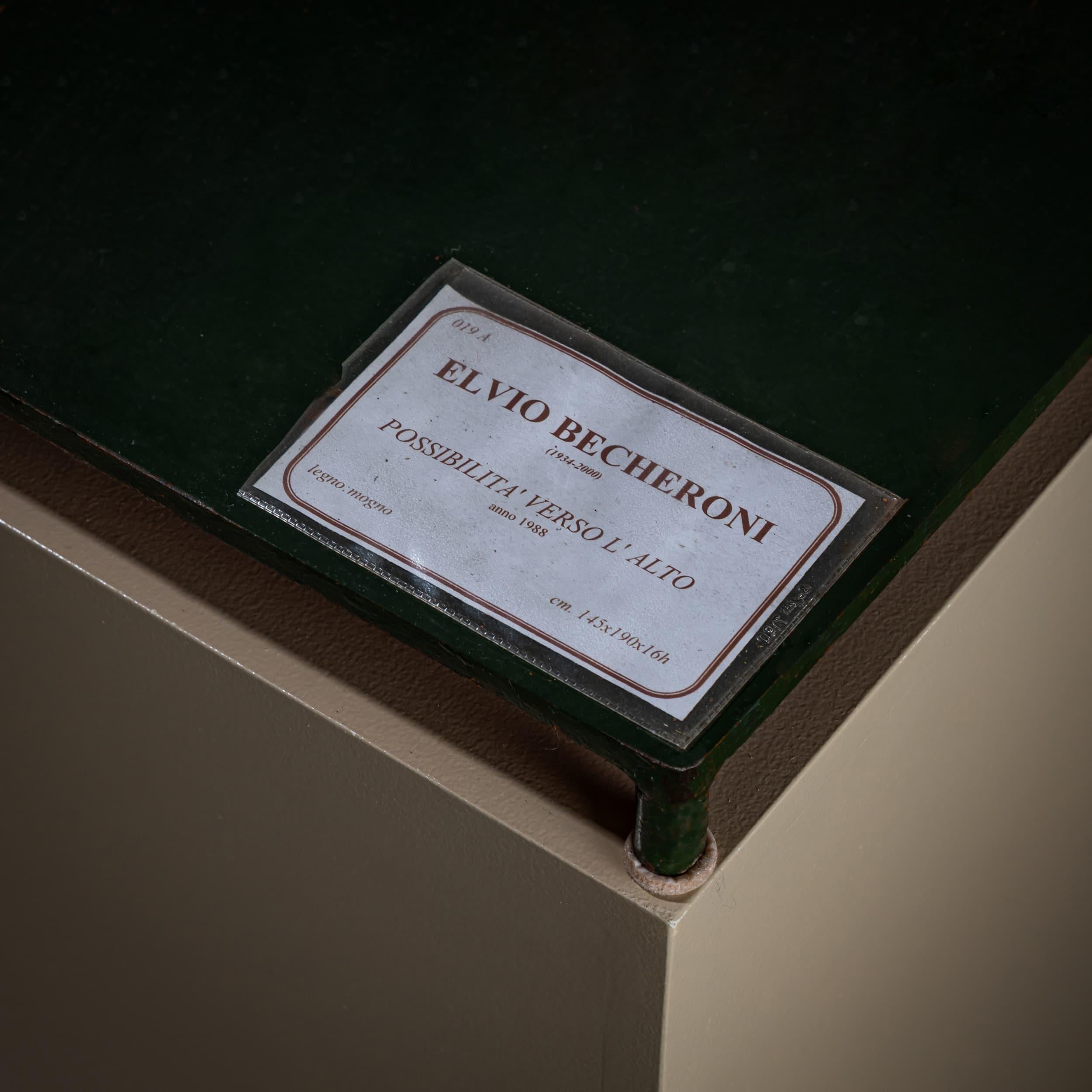 Elvio Becheroni (Italie, 1934-2000) Possibilità Verso l'Alto, 1988 en vente 2