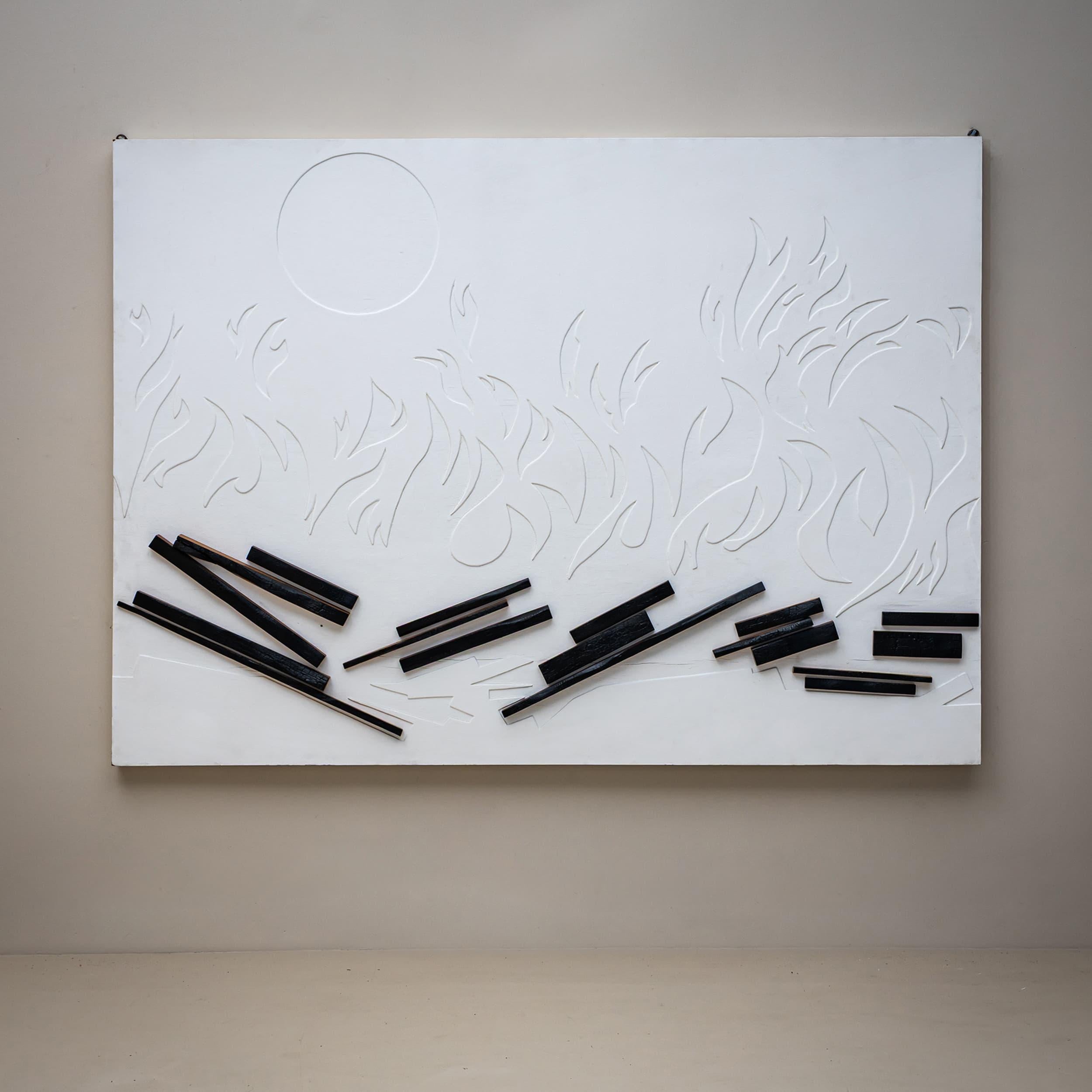 Grande œuvre d'art murale d'Elvio Becheroni tirée de son importante série 