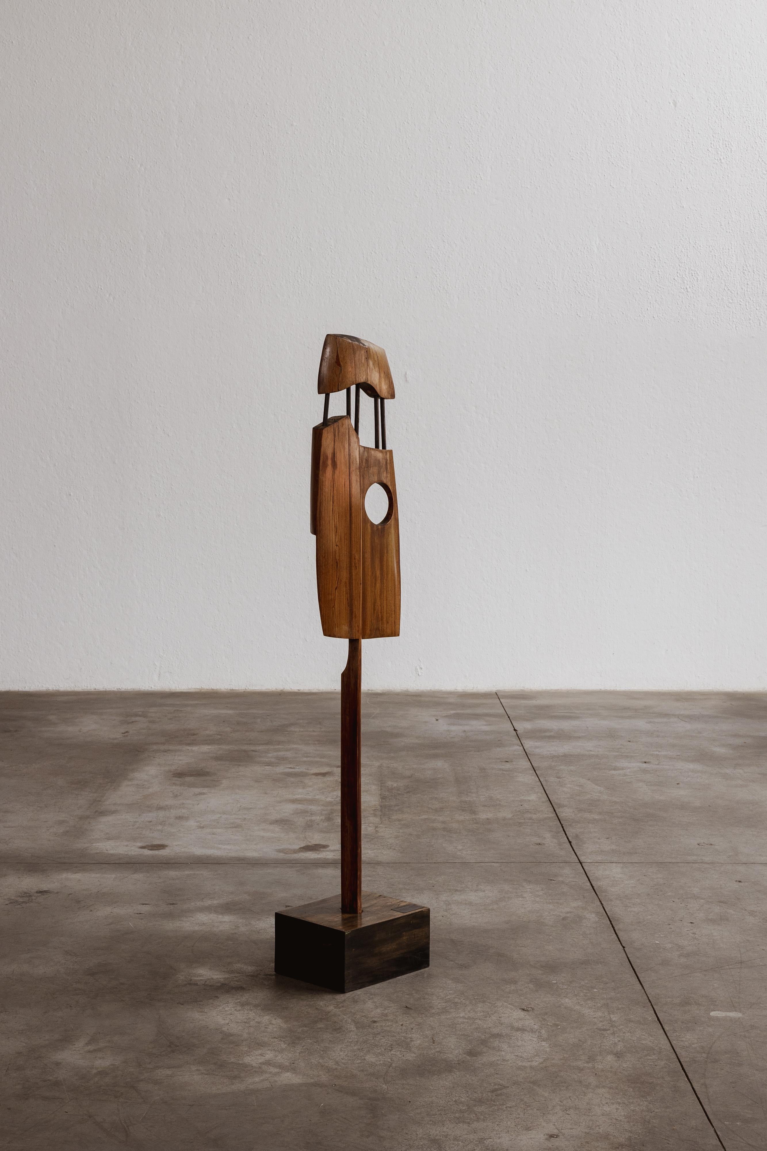 Brasiliano Elvio Becheroni “Totem” Abstract Sculpture, 1988 in vendita