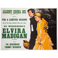 Elvira Madigan 1968 Academy Cinema UK Quad Film Movie Poster, Strausfeld