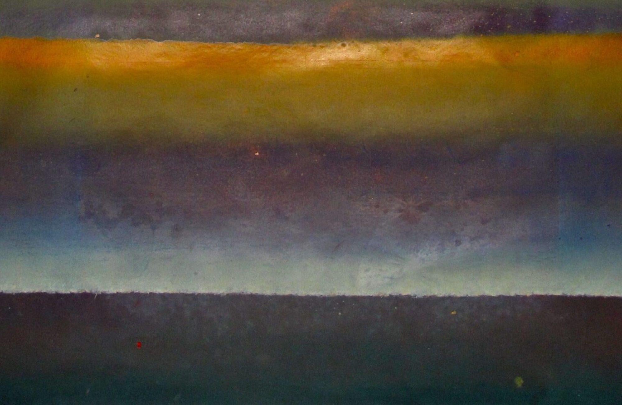 Ohne Titel LIX von Ferle - Großes abstraktes Gemälde, farbenfrohe, leuchtende Töne (Abstrakt), Painting, von Elvire Ferle