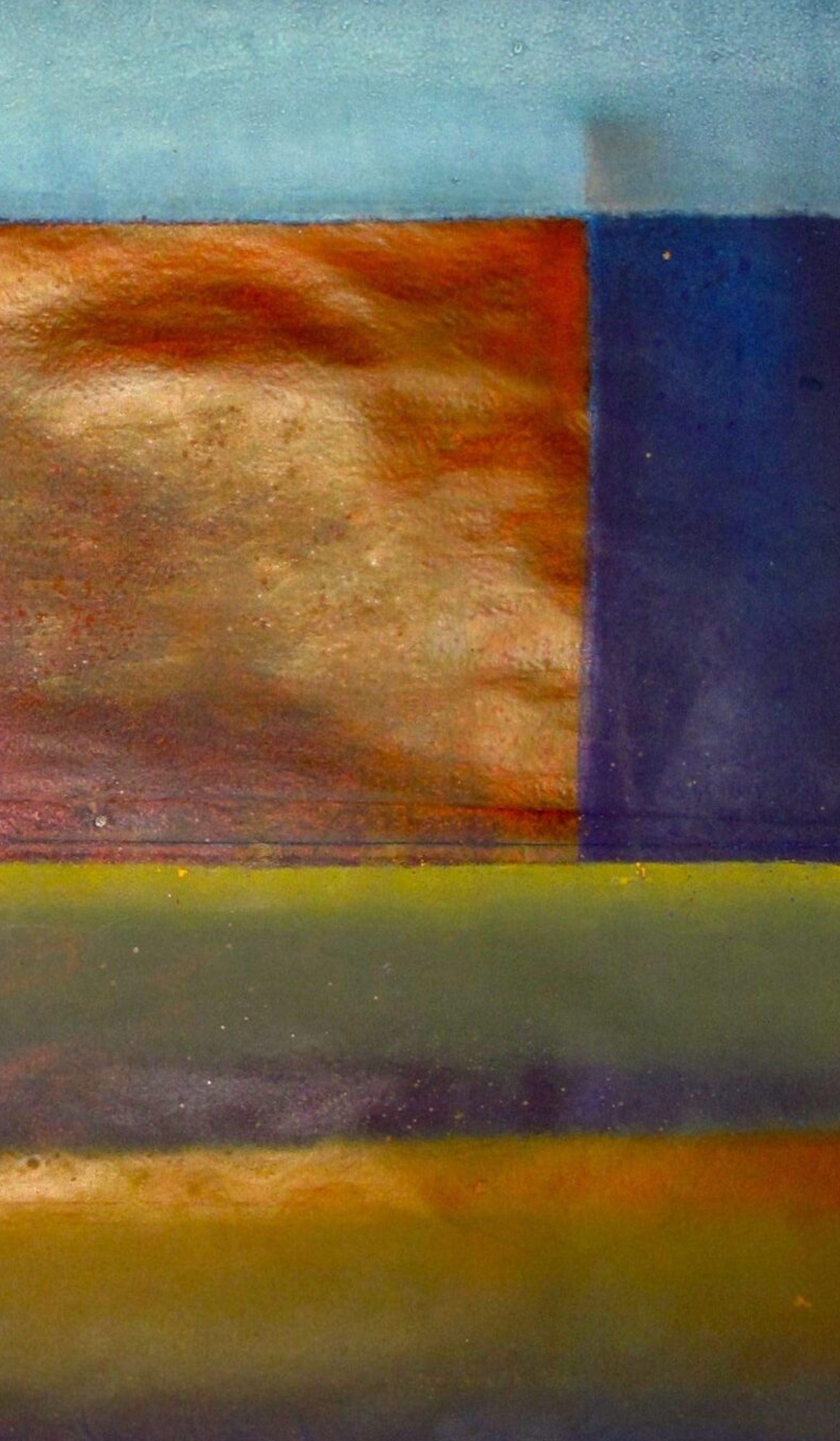 Ohne Titel LIX von Ferle - Großes abstraktes Gemälde, farbenfrohe, leuchtende Töne im Angebot 1