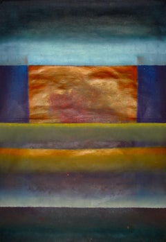 Ohne Titel LIX von Ferle - Großes abstraktes Gemälde, farbenfrohe, leuchtende Töne