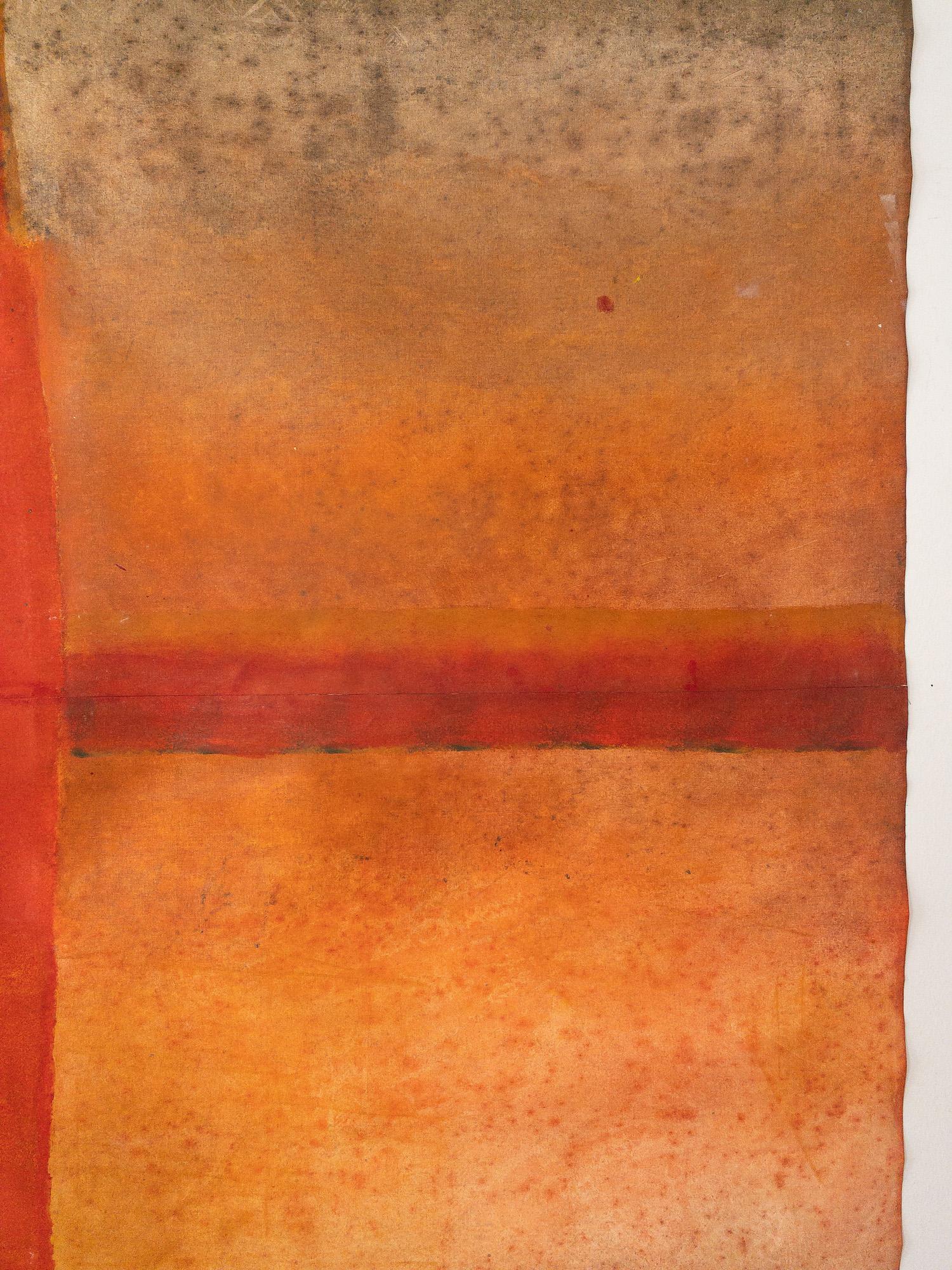 Untitled LXIV by Ferle - Large abstract painting, vivid tones, spiritual, red For Sale 6