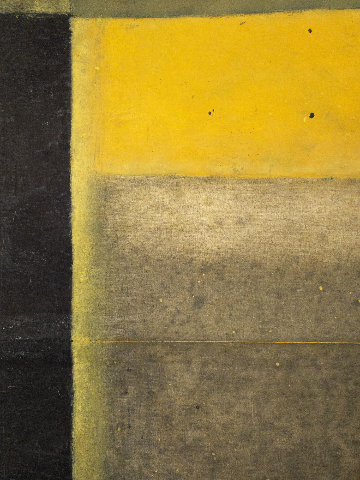 Untitled LXIX di Ferle - Quadro astratto di grandi dimensioni, toni vivaci, spirituali, verdi in vendita 6