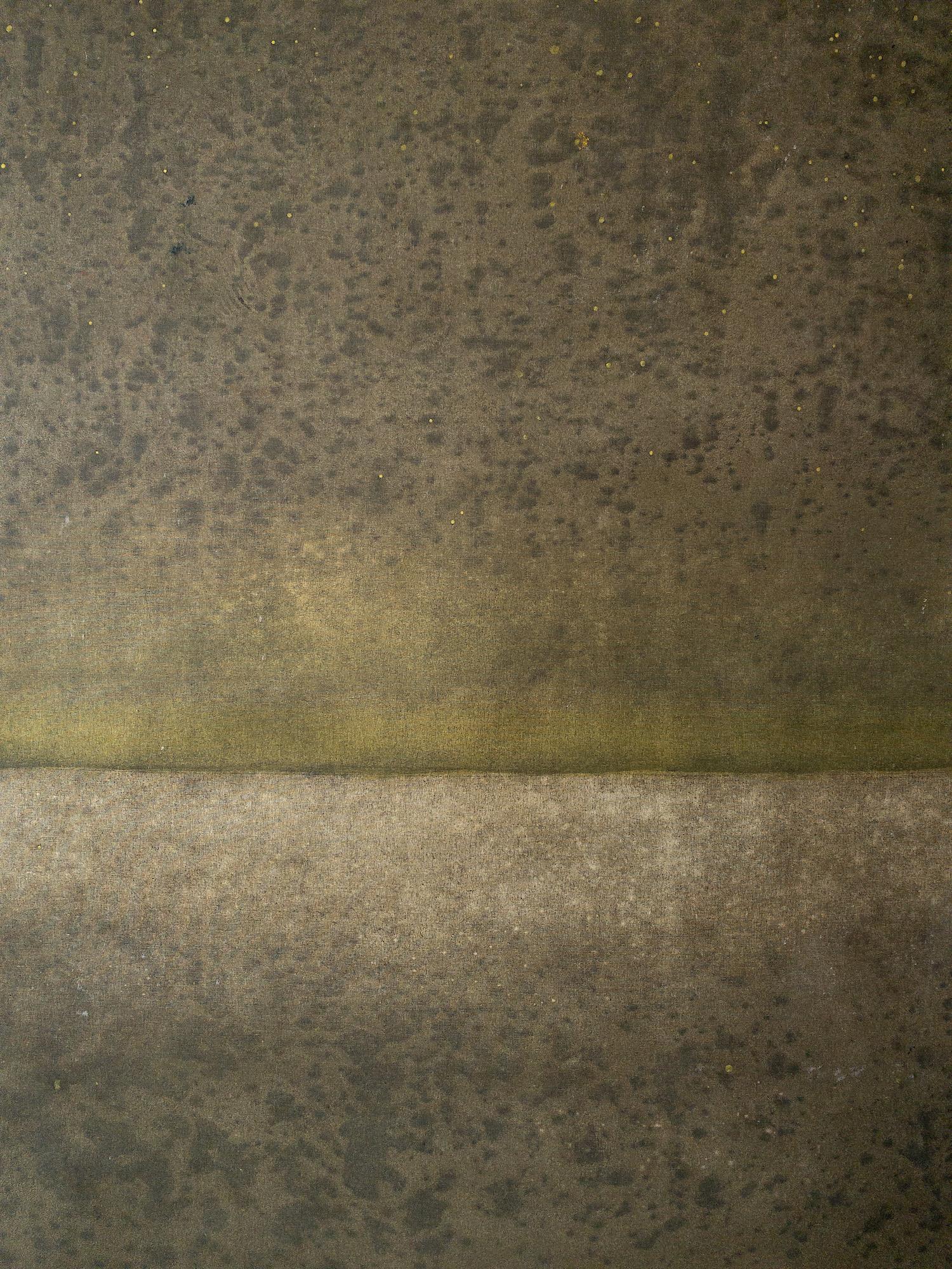 Untitled LXIX by Ferle - Large abstract painting, bright tones, spiritual, green For Sale 2