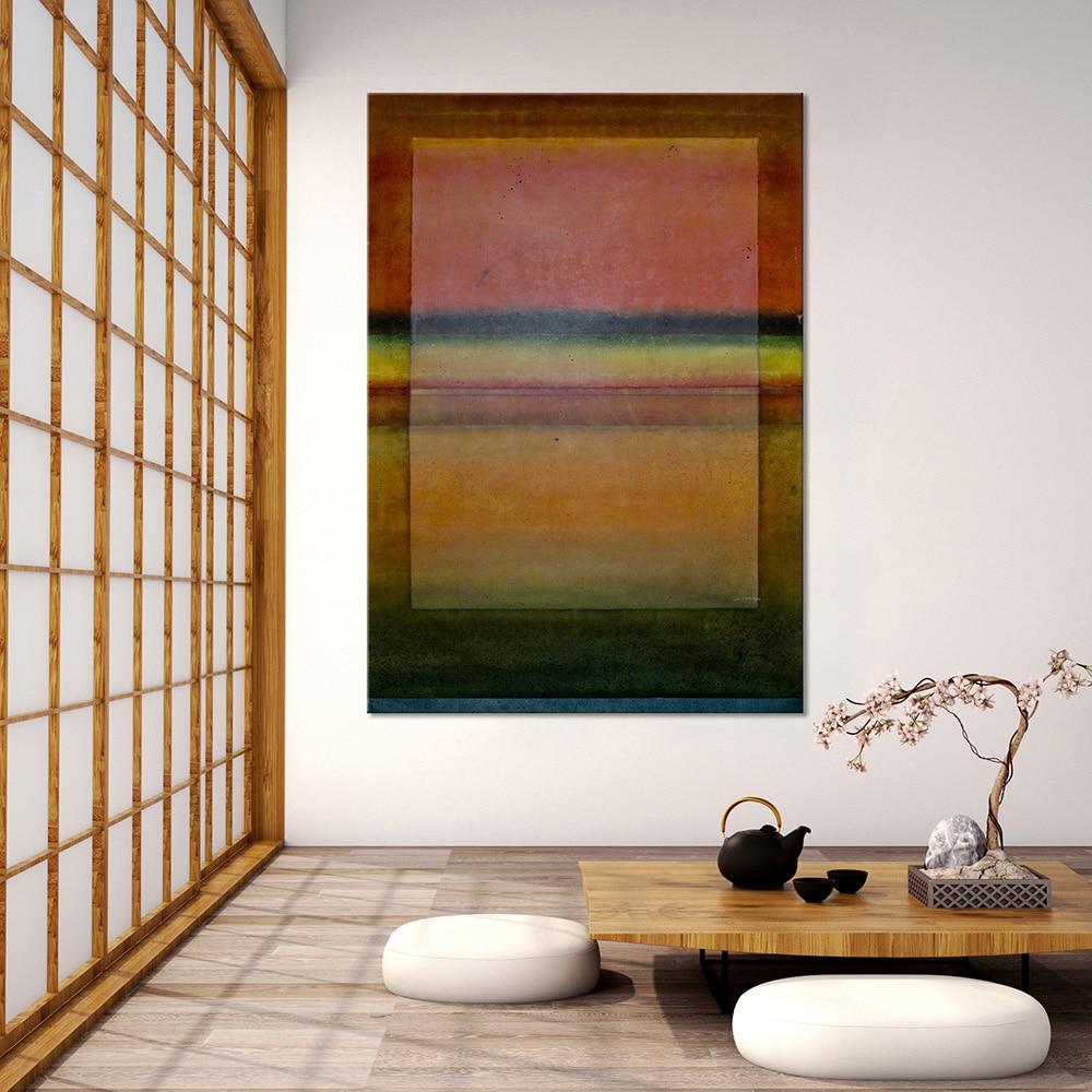 Untitled LXVI by Ferle - Grande peinture abstraite, rouge et orange, colorée - Abstrait Painting par Elvire Ferle