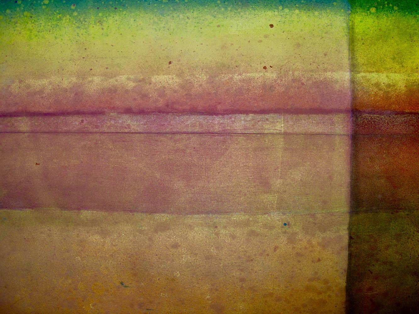 Untitled LXVI by Ferle - Grande peinture abstraite, rouge et orange, colorée - Marron Abstract Painting par Elvire Ferle