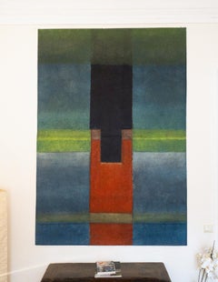 Untitled LXXI by Ferle - Large abstract painting, vivid tones, spiritual, lines