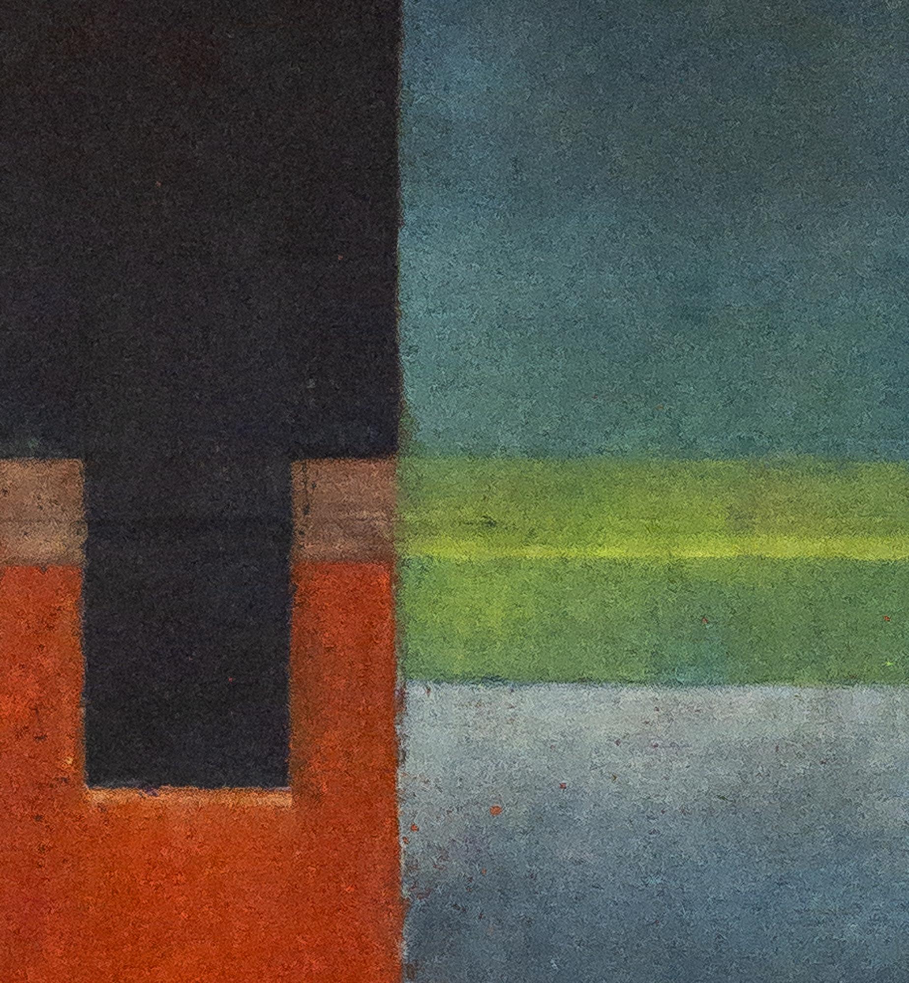 Untitled LXXI by Ferle - Large abstract painting, vivid tones, spiritual, lines For Sale 1