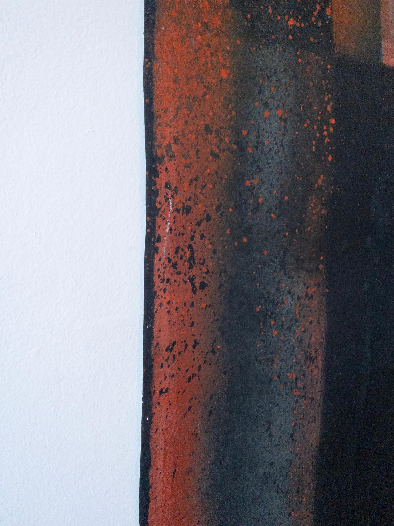 Sin título LXXIII by Ferle - Cuadro abstracto grande, tonos vivos, espiritual, rojo en venta 1