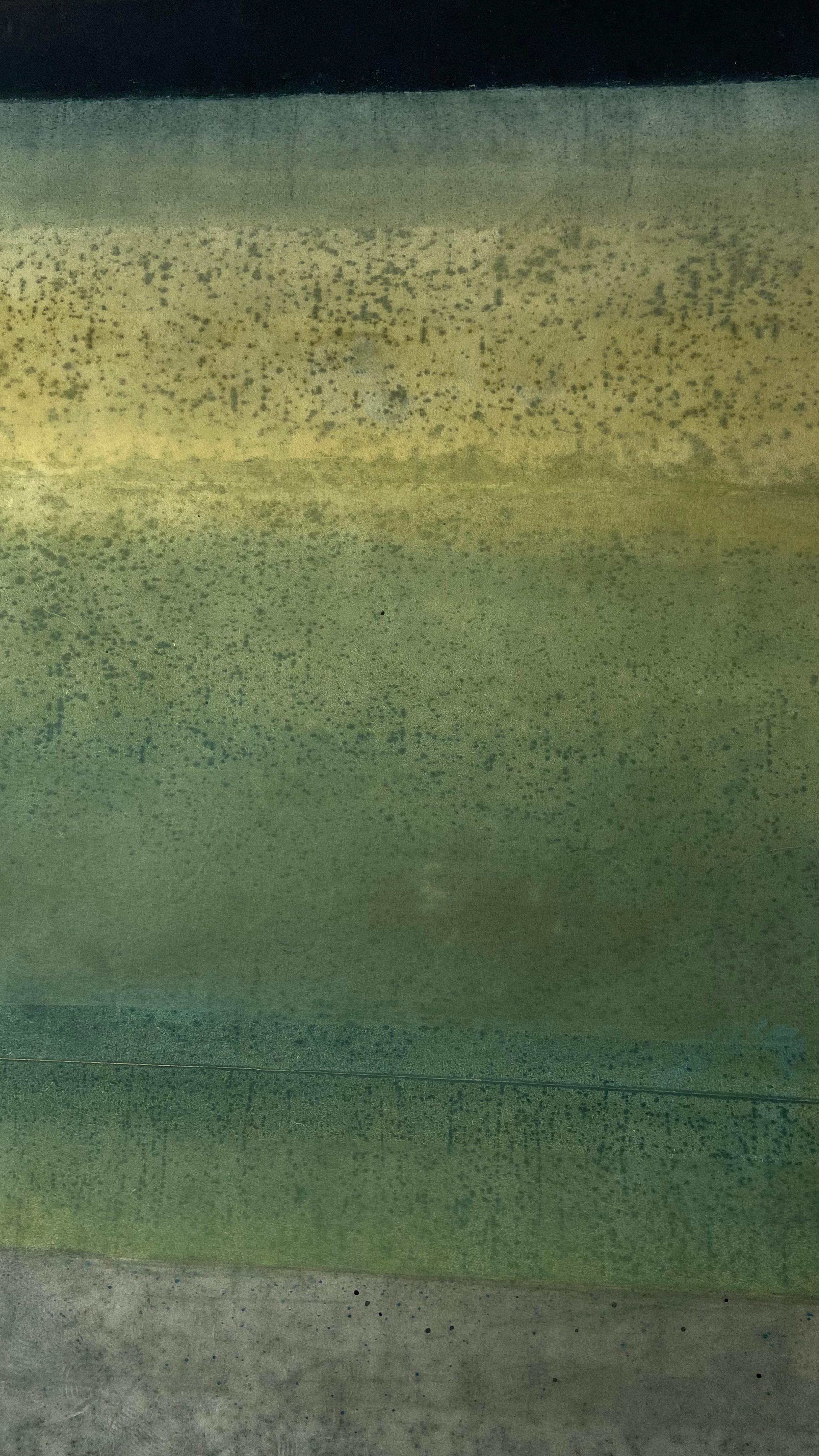 Untitled LXXIX is a unique oil on free-standing canvas painting by contemporary artist Ferle, dimensions are 200 cm x 140 cm (78.7 × 55.1 in). The artwork is signed, sold unframed and comes with a certificate of authenticity. 

This work is