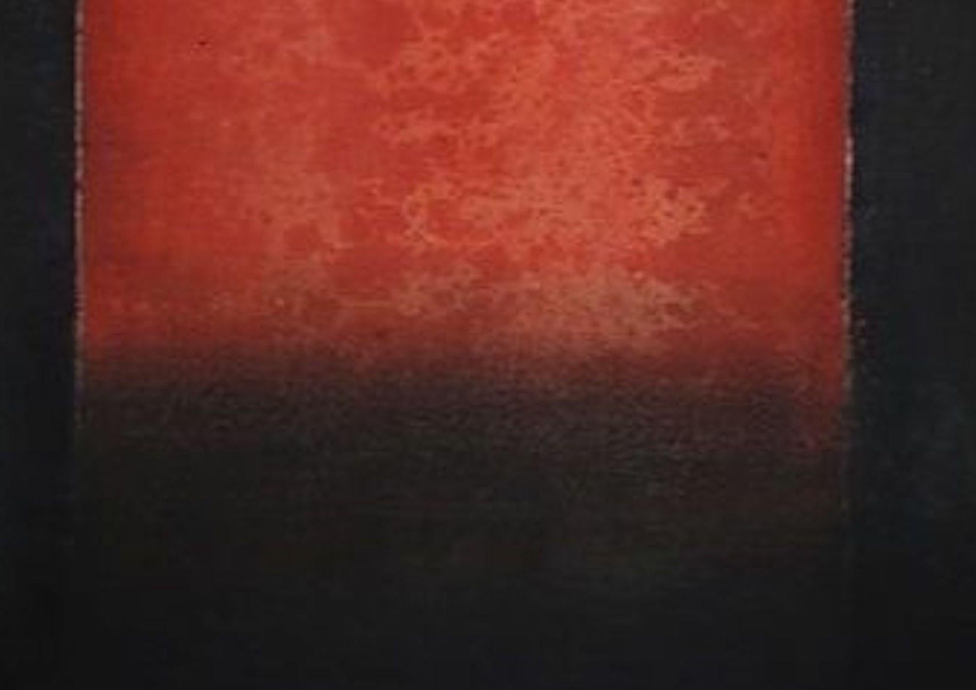 Ohne Titel VII von Ferle - Abstraktes Gemälde, Linien, rote und schwarze Töne, spirituell im Angebot 2