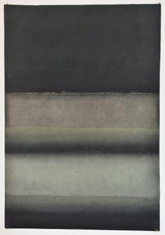 Untitled XIX (Abstract, medium size) di Ferle - Pittura astratta, linee, verde