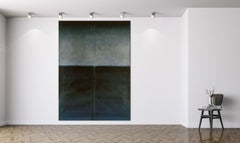 Untitled XLII by Ferle - Large Abstract Painting, Dark Colors