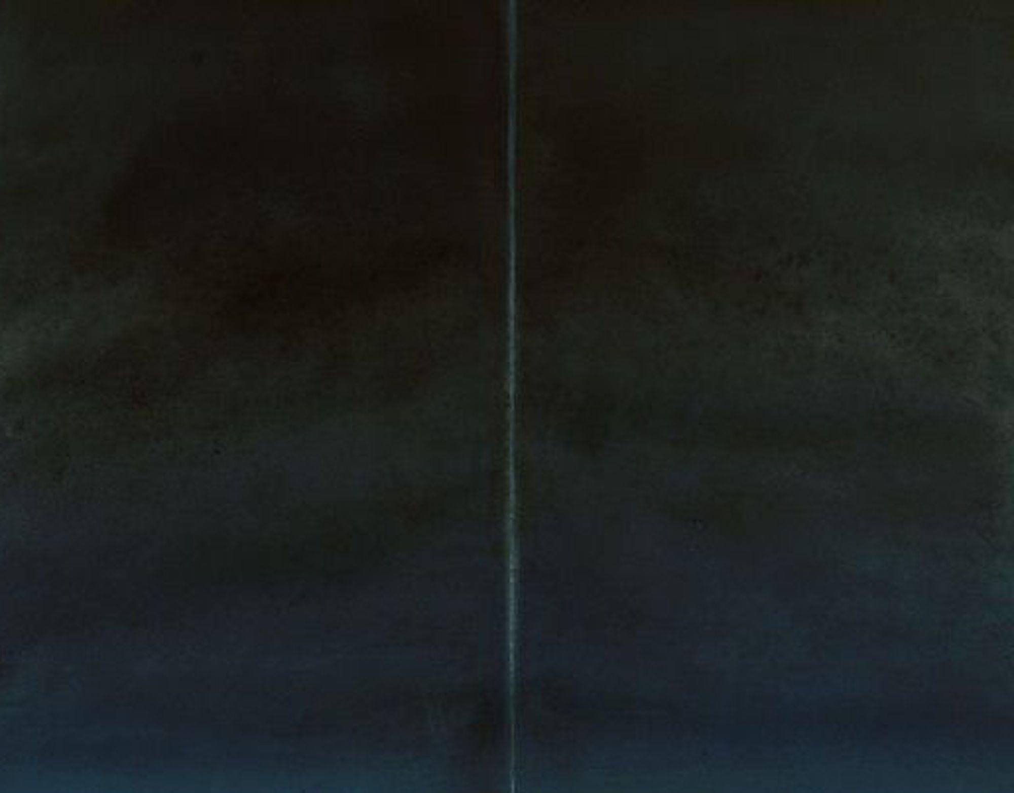 Untitled XLII von Ferle - Großes abstraktes Gemälde, Grau und Schwarz, dunkle Töne (Abstrakt), Painting, von Elvire Ferle
