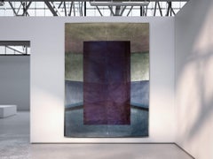 Untitled XLIII by Ferle - Large Abstract Painting, Dark Colors