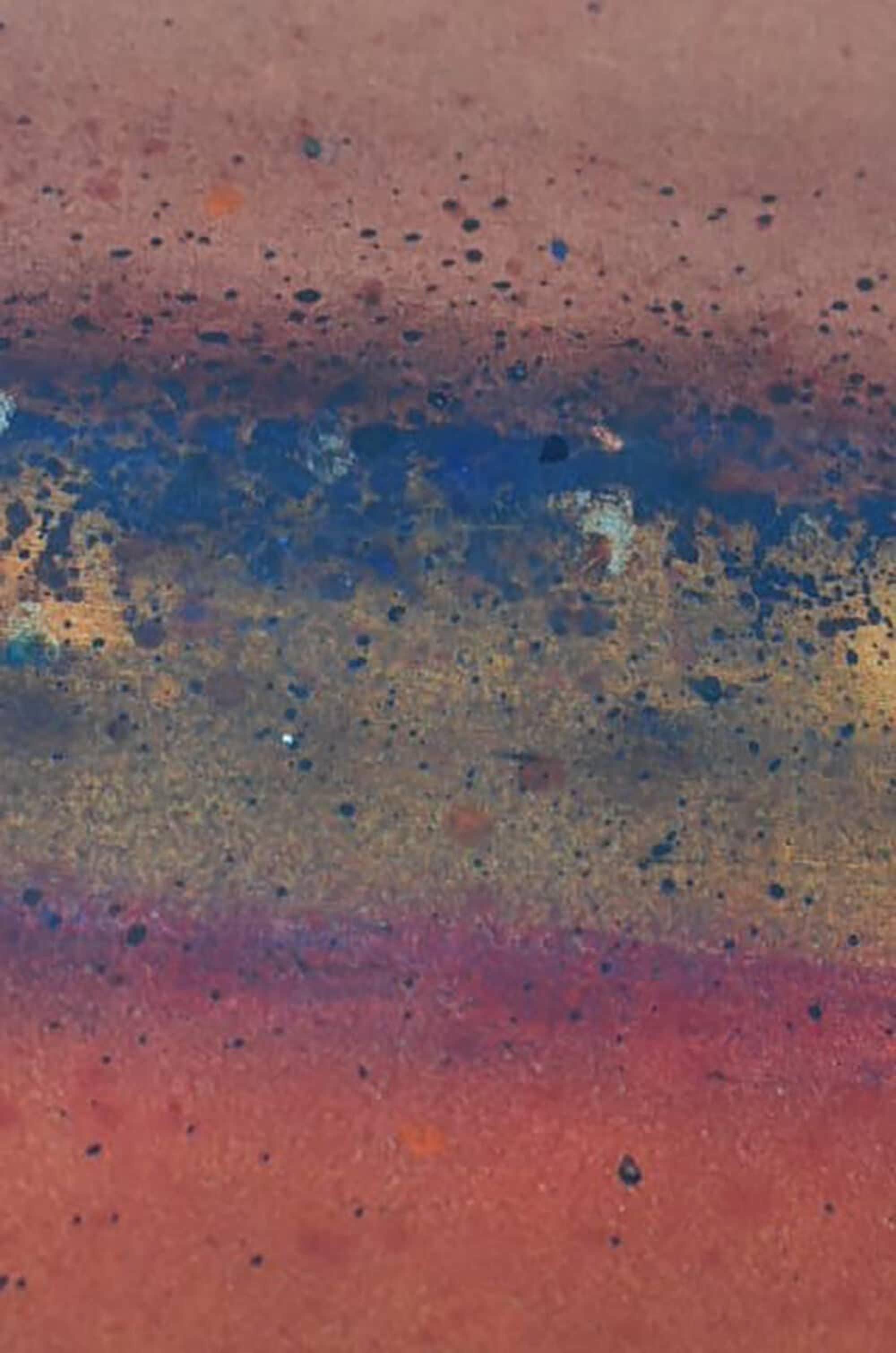 Ohne Titel XX von Ferle - Abstraktes Gemälde, Linien, leuchtende Farben, Orange, Rot im Angebot 1