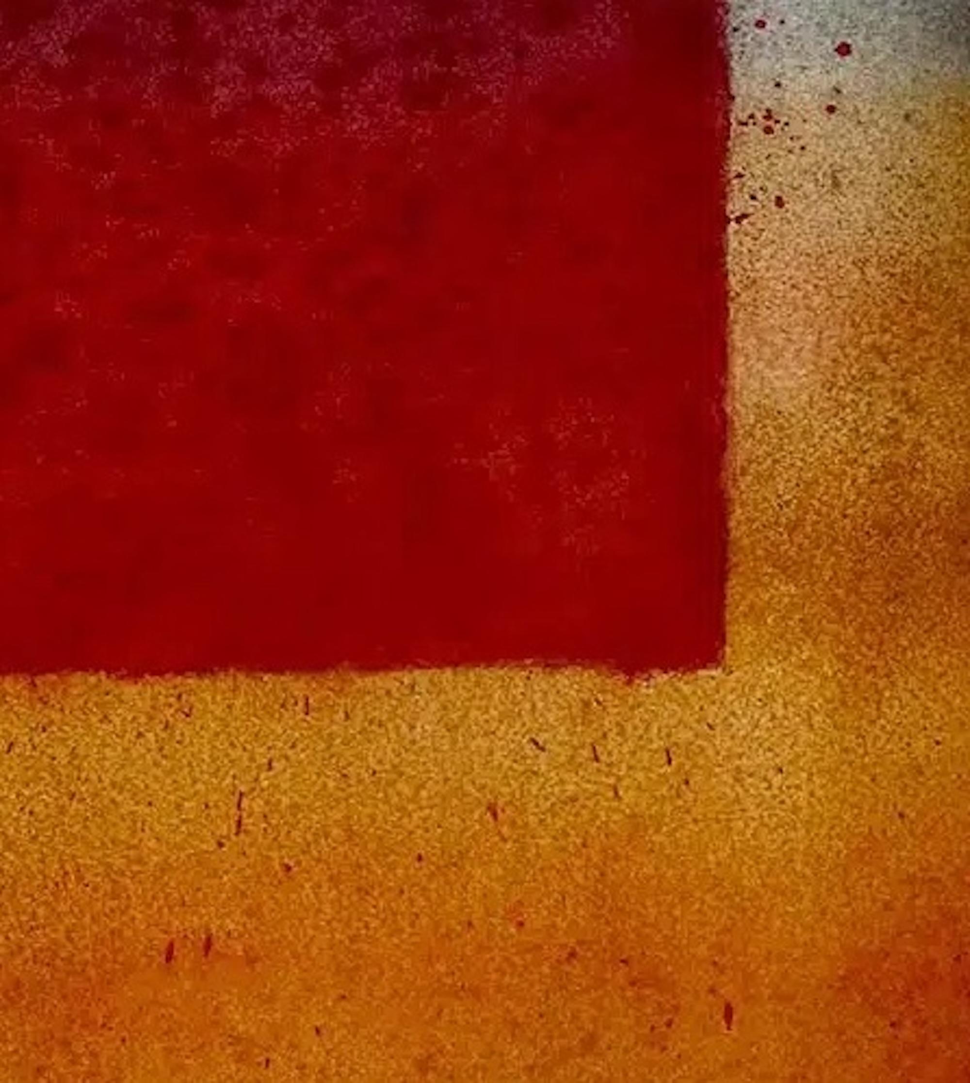 Untitled XXI by Ferle - Abstrakte Malerei, bunt, hell, orange, grau, rot im Angebot 4