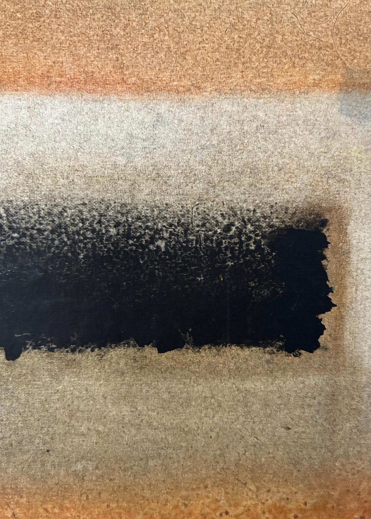 Ohne Titel XXV (Abstrakt, mittelgroß) von Ferle - Abstrakte Malerei, Linien, Braun im Angebot 2