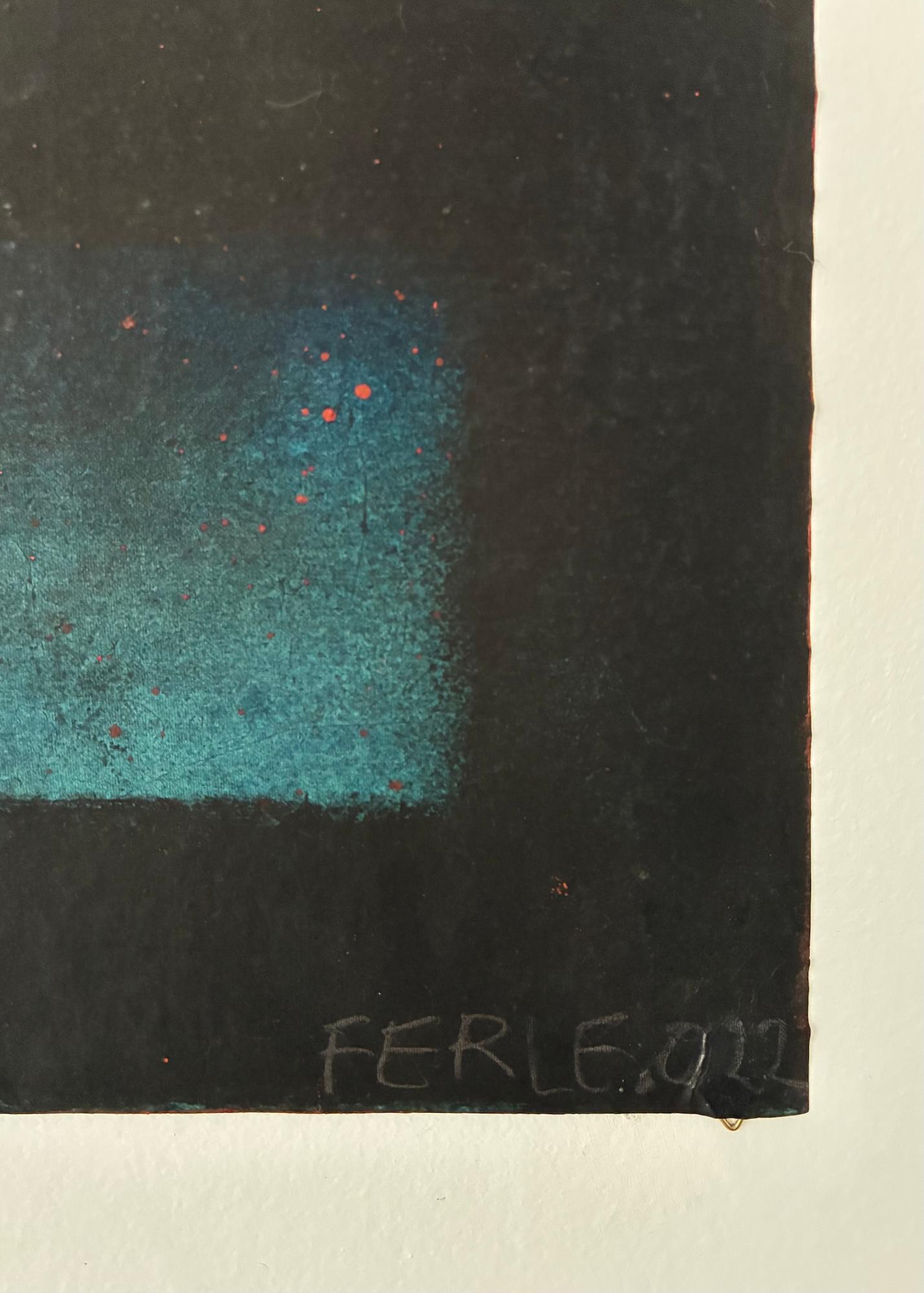 Untitled XXVII, Abstract series (medium size) by Ferle -Abstract painting, lines For Sale 2