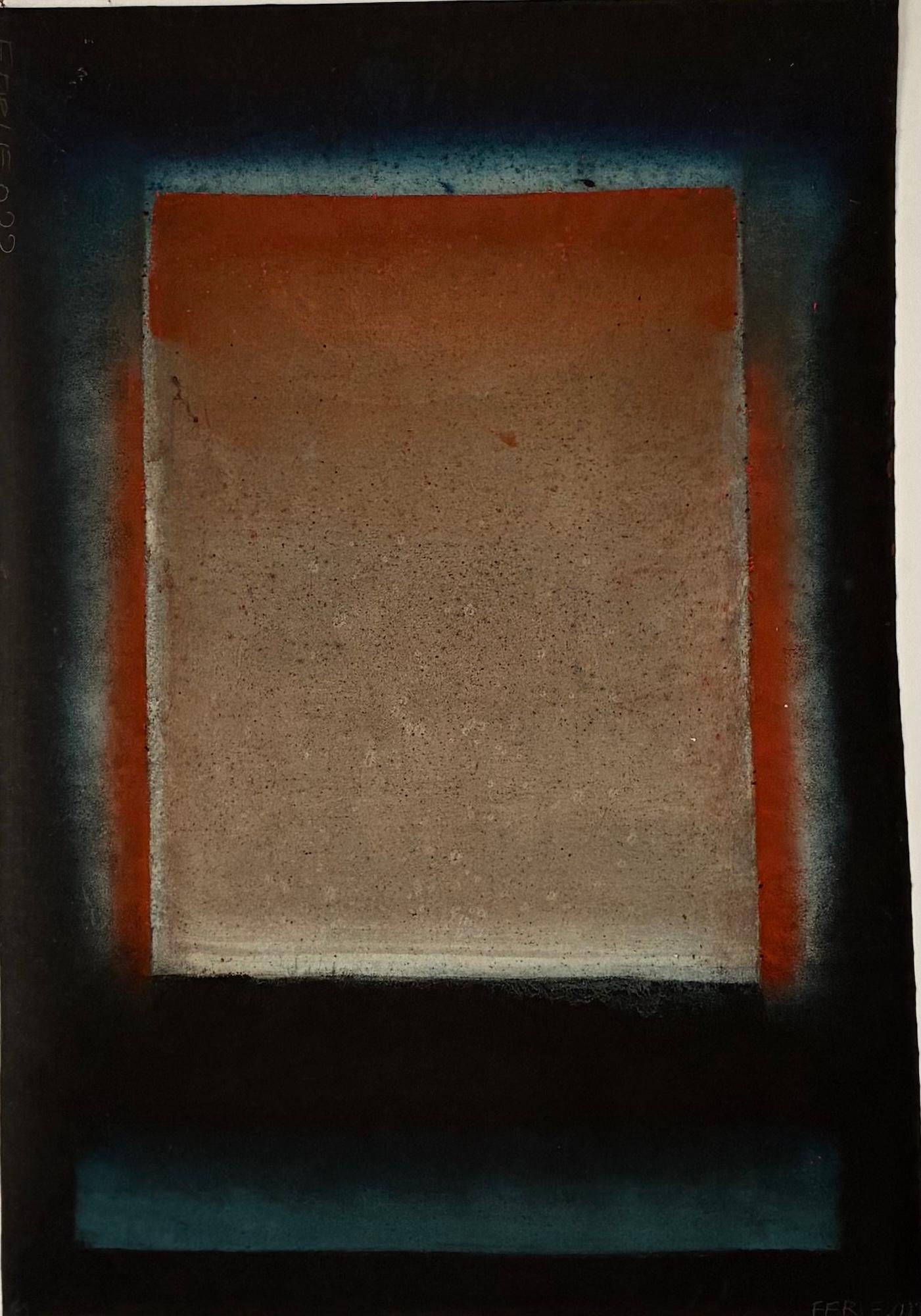 Elvire Ferle Abstract Painting - Untitled XXVII, Abstract series (medium size) by Ferle -Abstract painting, lines