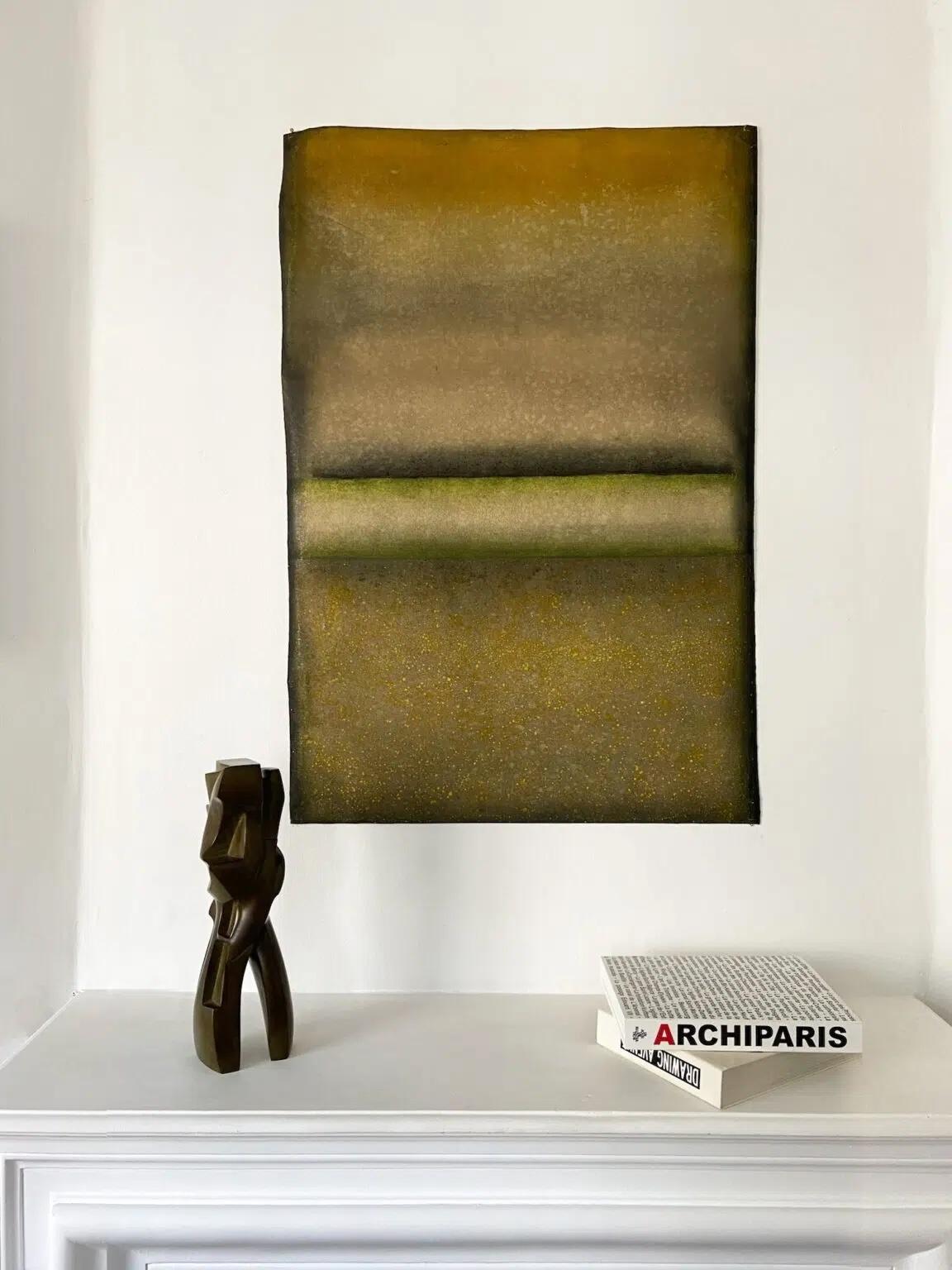 Untitled XXVIII, Abstract series (medium size) by Ferle - Abstract painting – Painting von Elvire Ferle