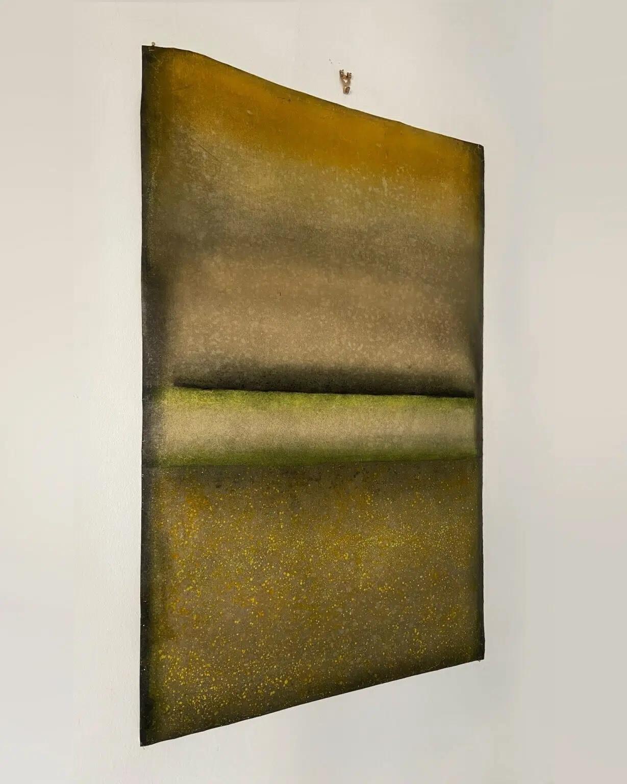 Untitled XXVIII, Abstract series (medium size) by Ferle - Abstract painting (Braun), Abstract Painting, von Elvire Ferle