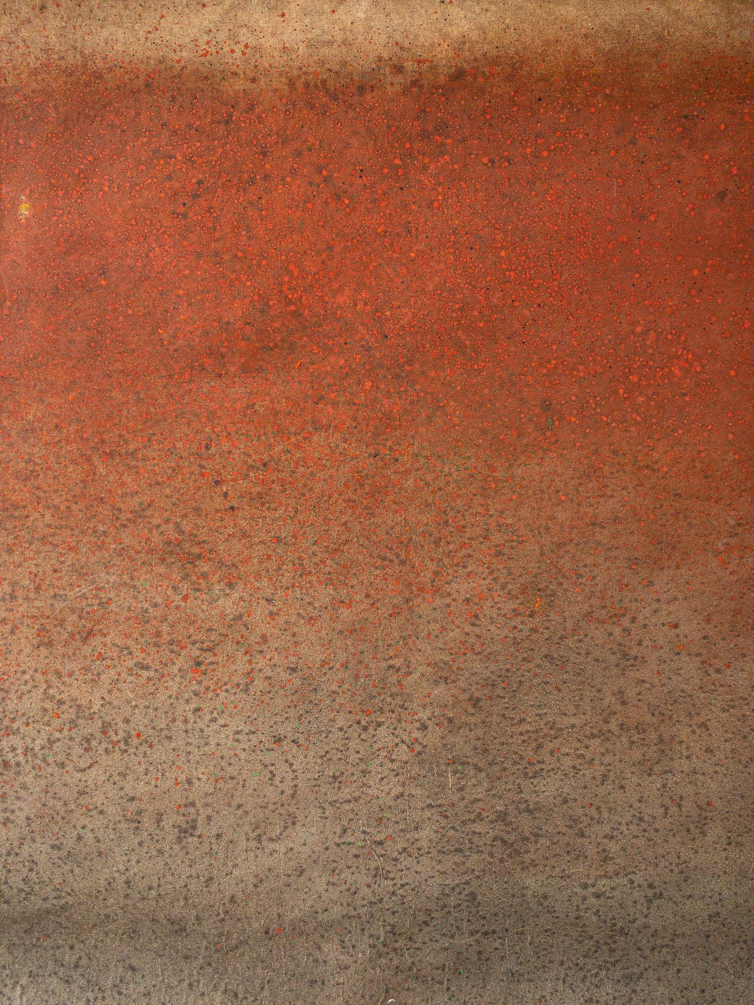 Ohne Titel XXXI von Ferle - Großes abstraktes Gemälde, leuchtende Töne, spirituell, rot im Angebot 4