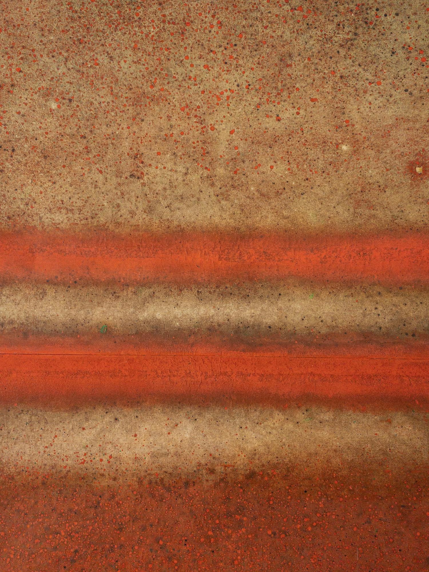 Ohne Titel XXXI von Ferle - Großes abstraktes Gemälde, leuchtende Töne, spirituell, rot im Angebot 5