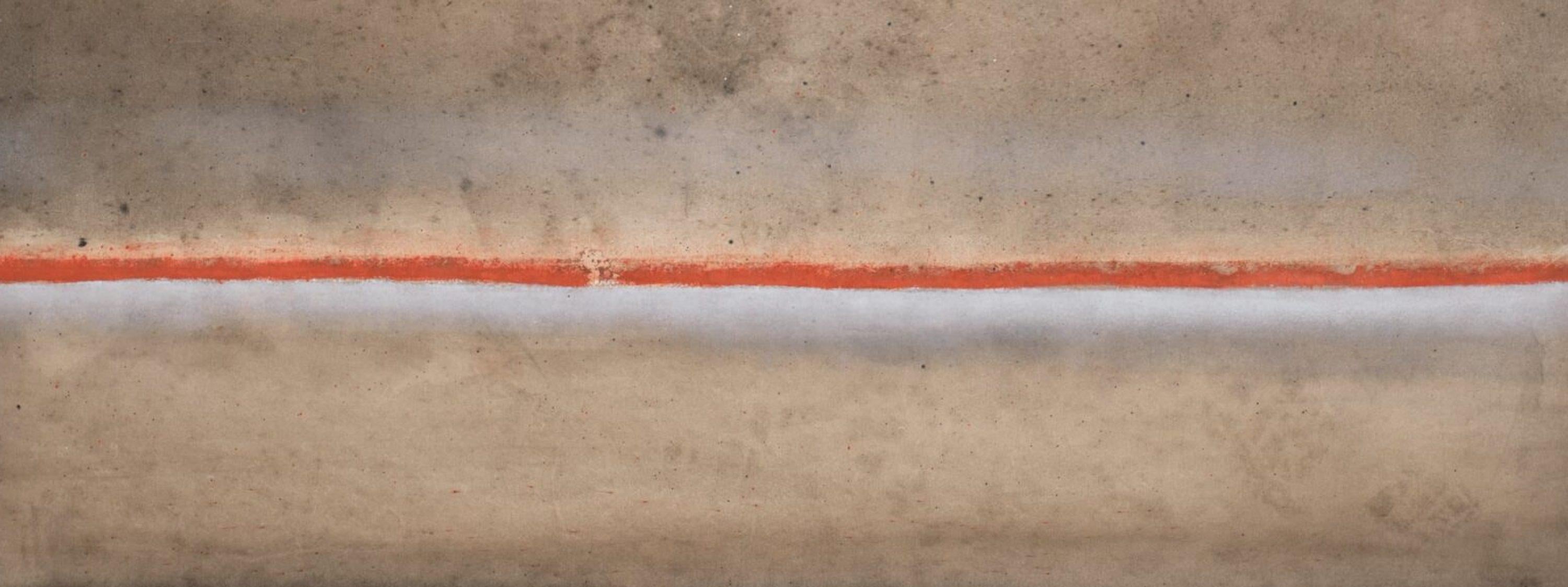 Untitled XXXII von Ferle - Großes abstraktes Gemälde, Erdtöne, spirituell, rot im Angebot 3