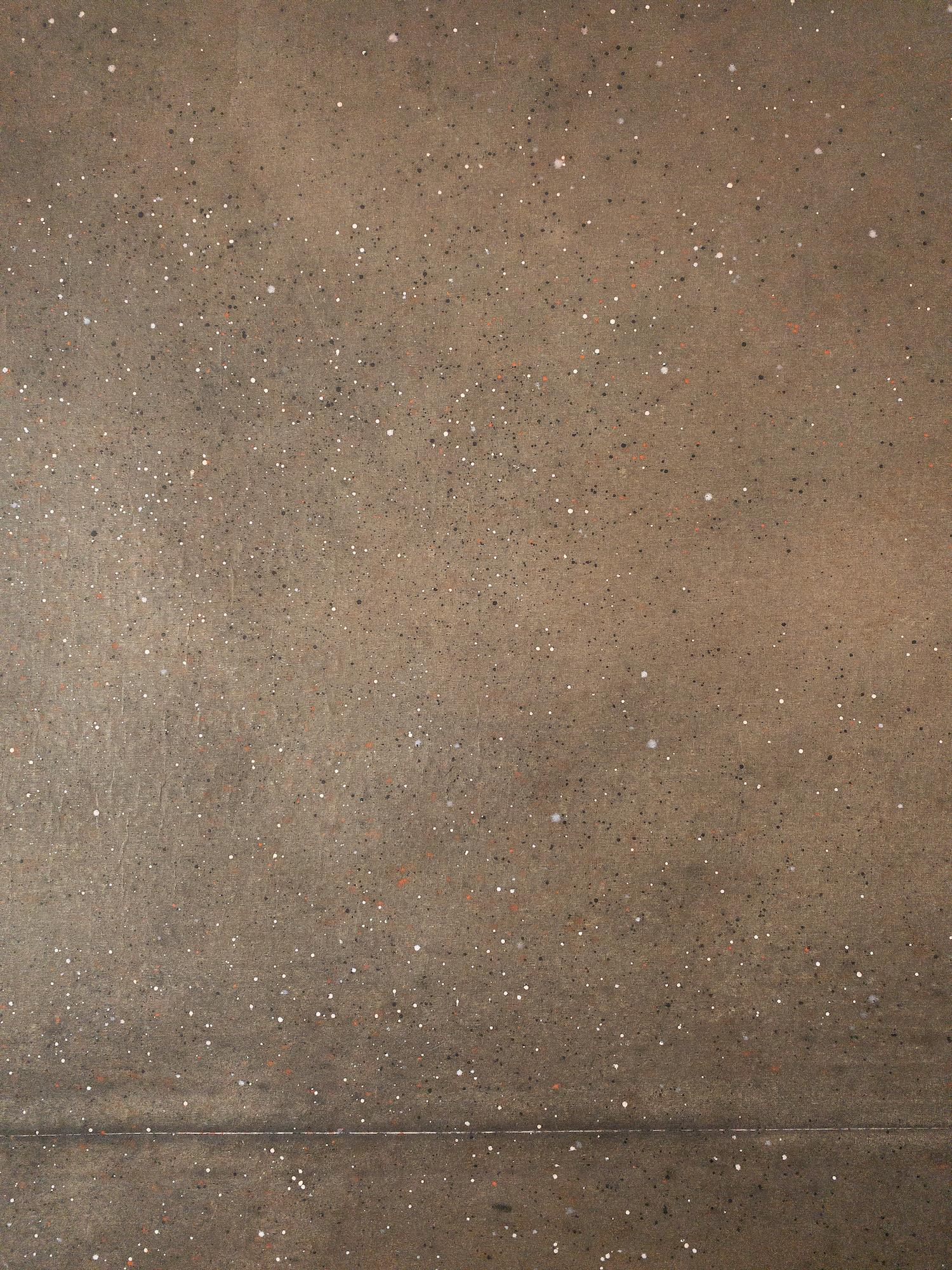 Untitled XXXII by Ferle - Large abstract painting, earth tones, spiritual, red For Sale 6