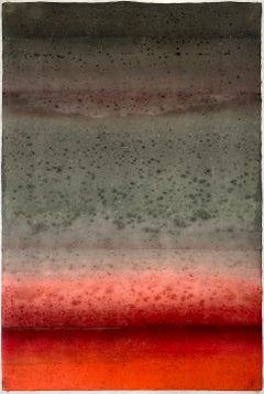 Untitled XXXV by Ferle - Color Field Painting, Abstract, Red and Grey