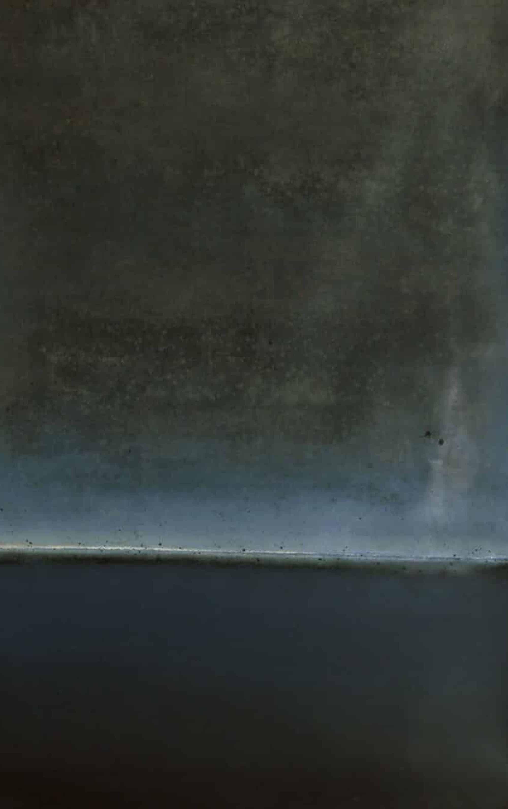 Untitled XXXVII von Ferle - Großes abstraktes Gemälde, schwarz und grau, dunkle Töne (Abstrakt), Painting, von Elvire Ferle