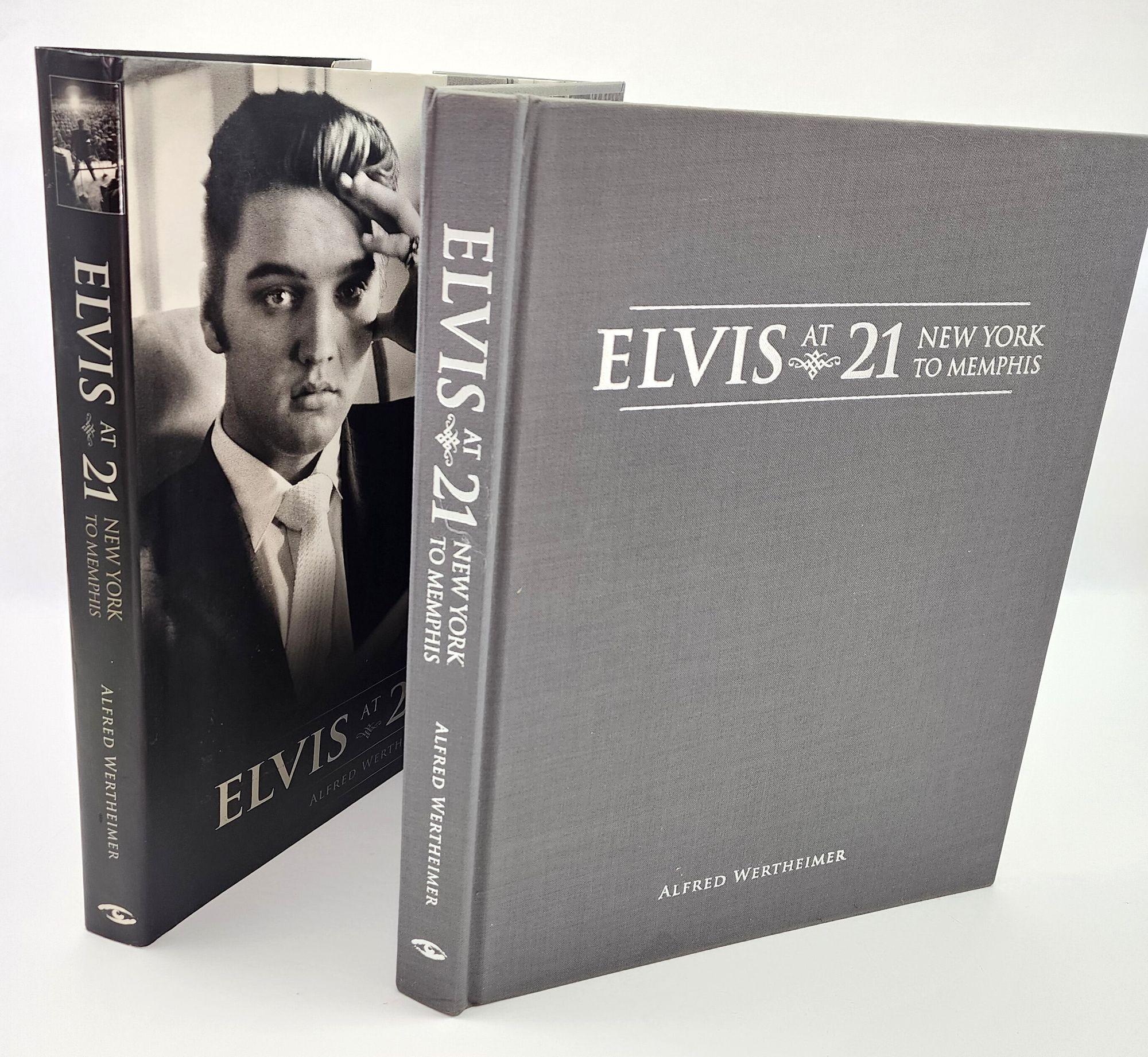 Elvis at 21: New York to Memphis 1st edition.
Limited edition photo-journal by Wertheimer (2006).
It's truly a standout book and one of the greatest releases for Elvis fans in many years.
In fact, it is easily the best-designed and most visually