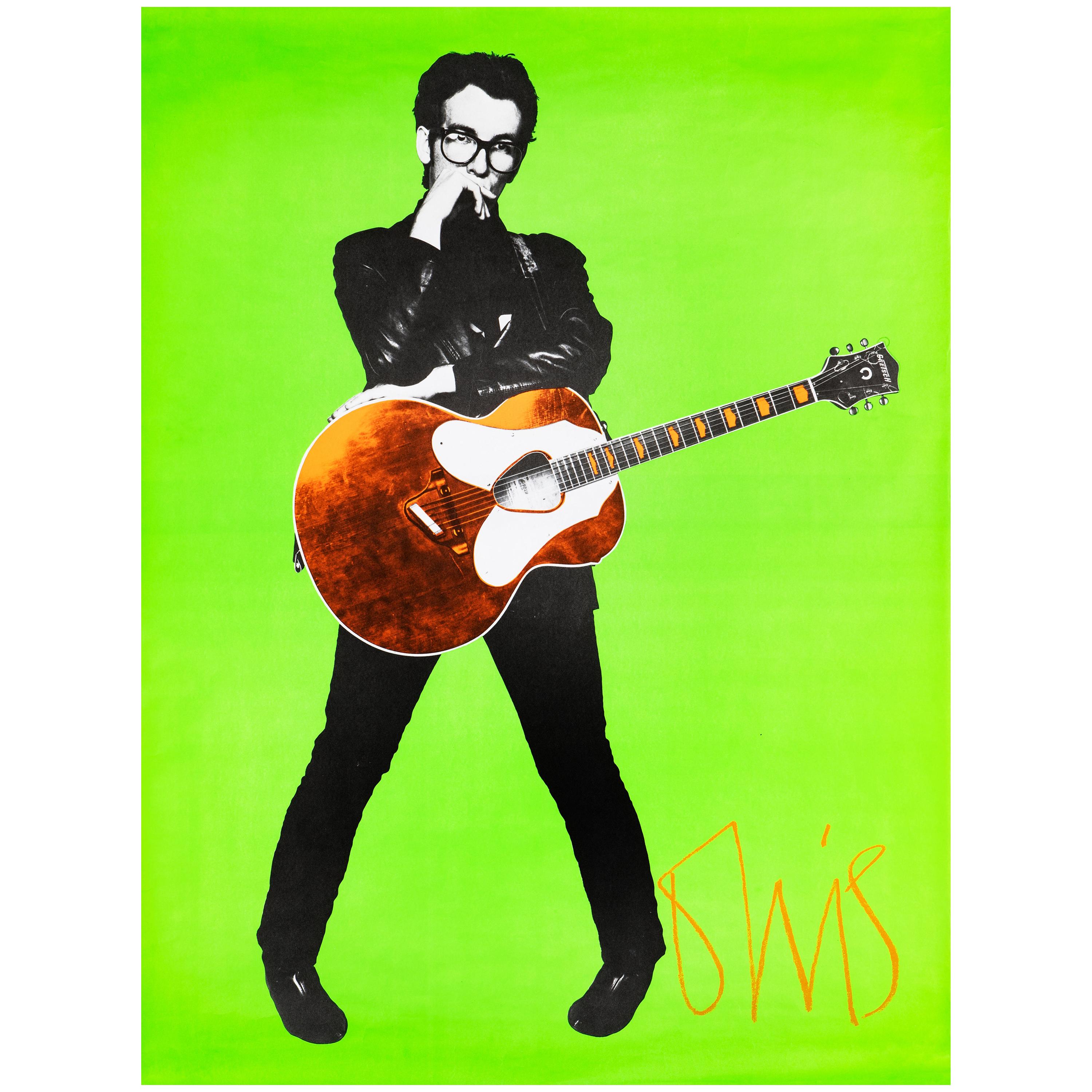 Elvis Costello Stiff Records UK Promo Poster by Barney Bubbles, 1978