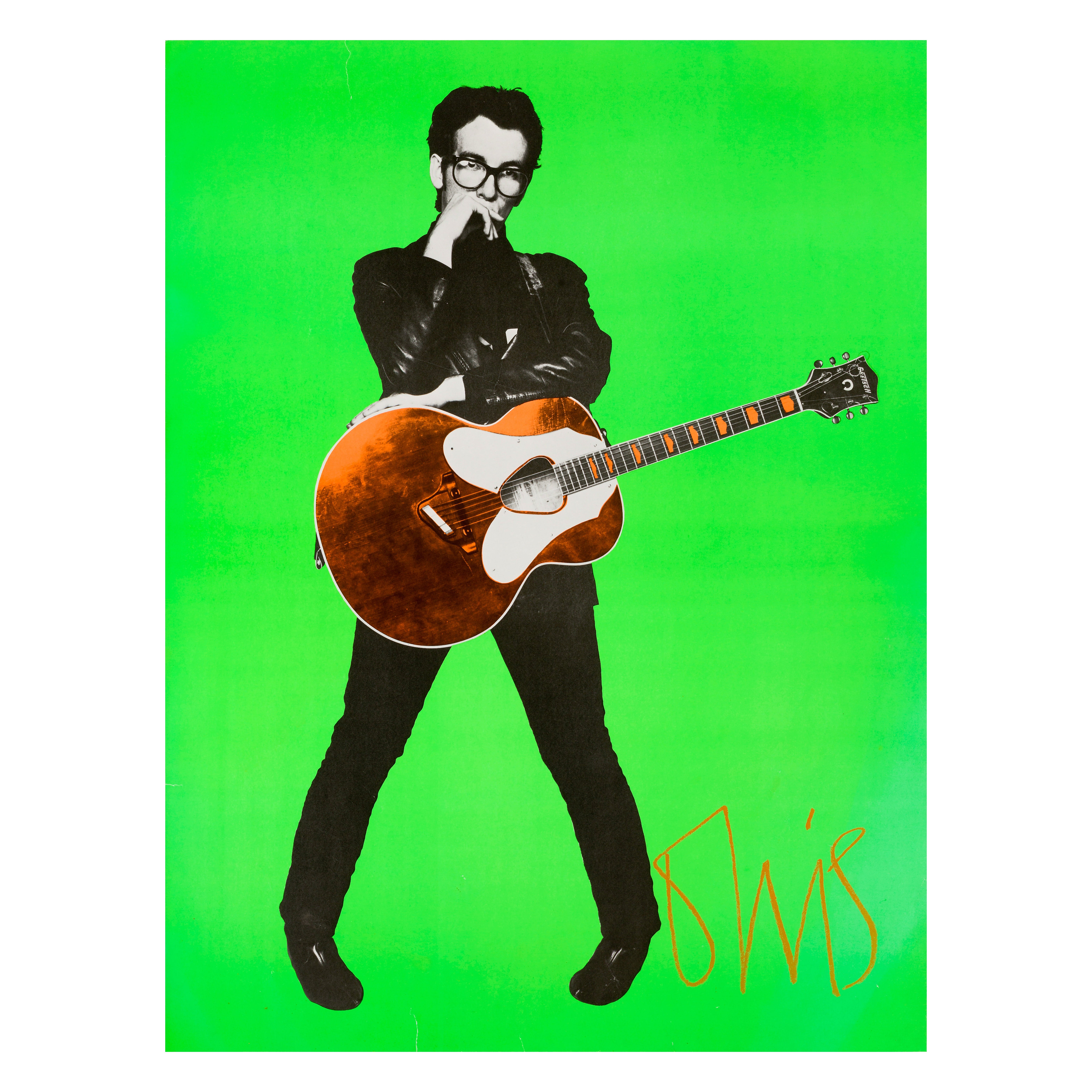 Elvis Costello Stiff Records UK Promo Poster by Barney Bubbles, 1978
