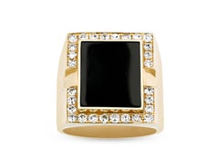 Elvis' Diamond and Black Onyx Ring
