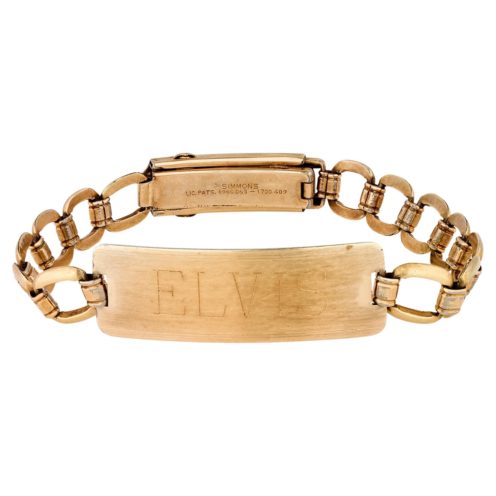 Elvis
 Gold ID Bracelet en vente