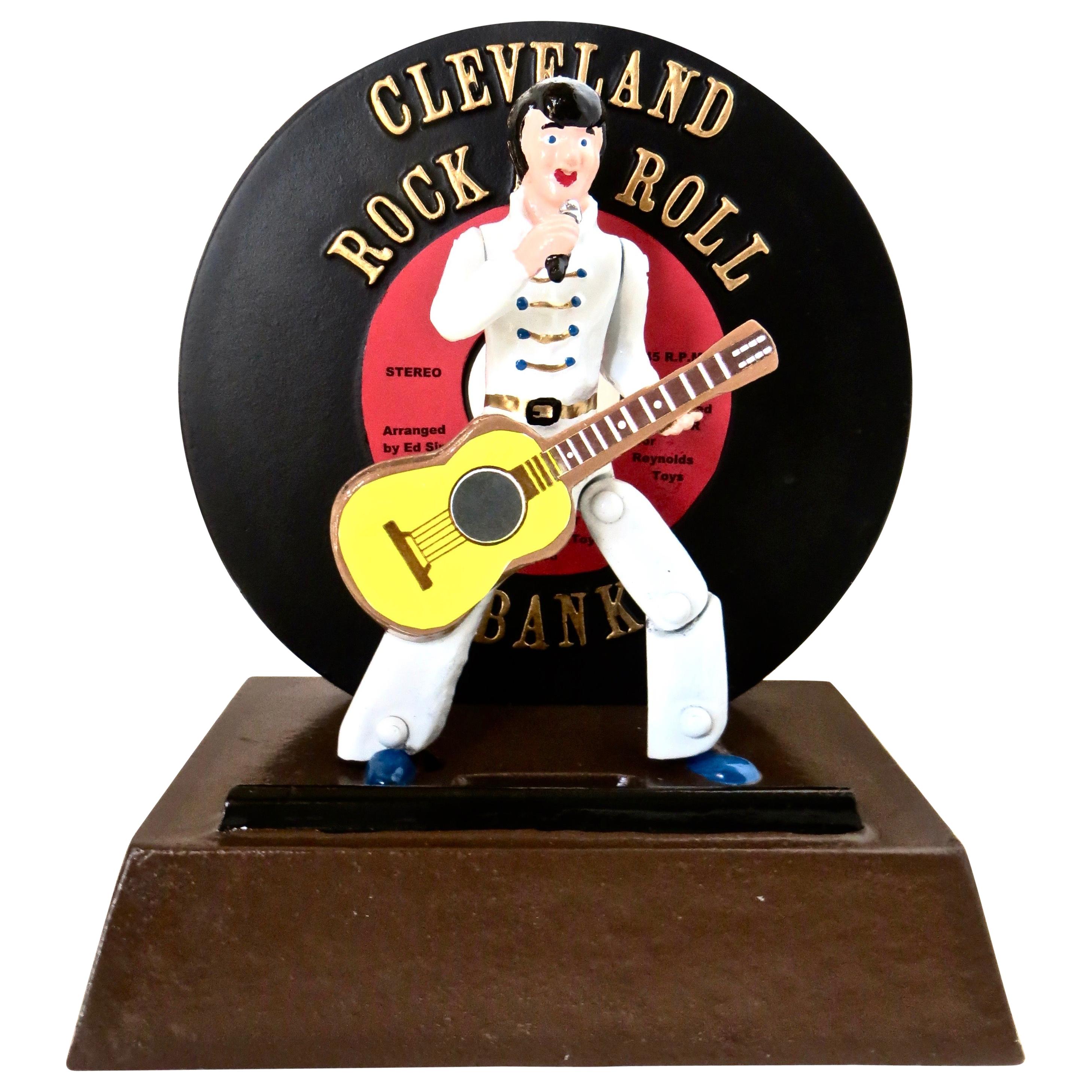 Elvis Presley Commemorative Mechanical Bank "Cleveland Rock and Roll" circa 2006