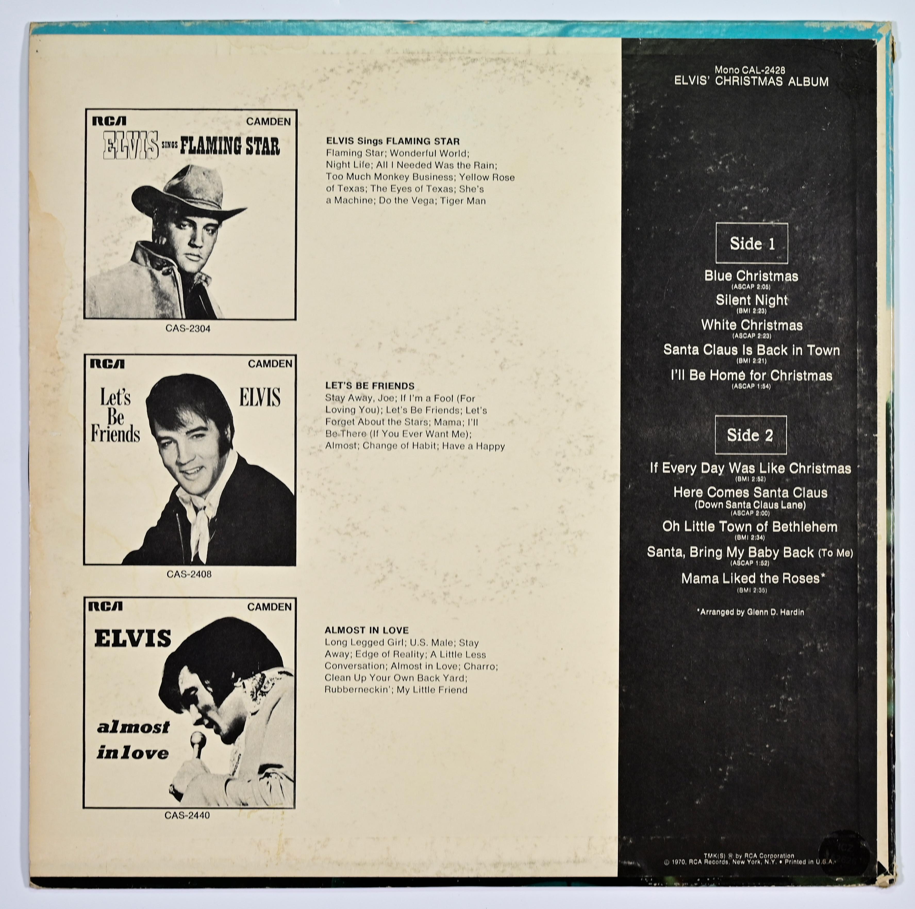 Elvis Presley - Elvis' Christmas Album (Signé) Bon état - En vente à Roma, IT