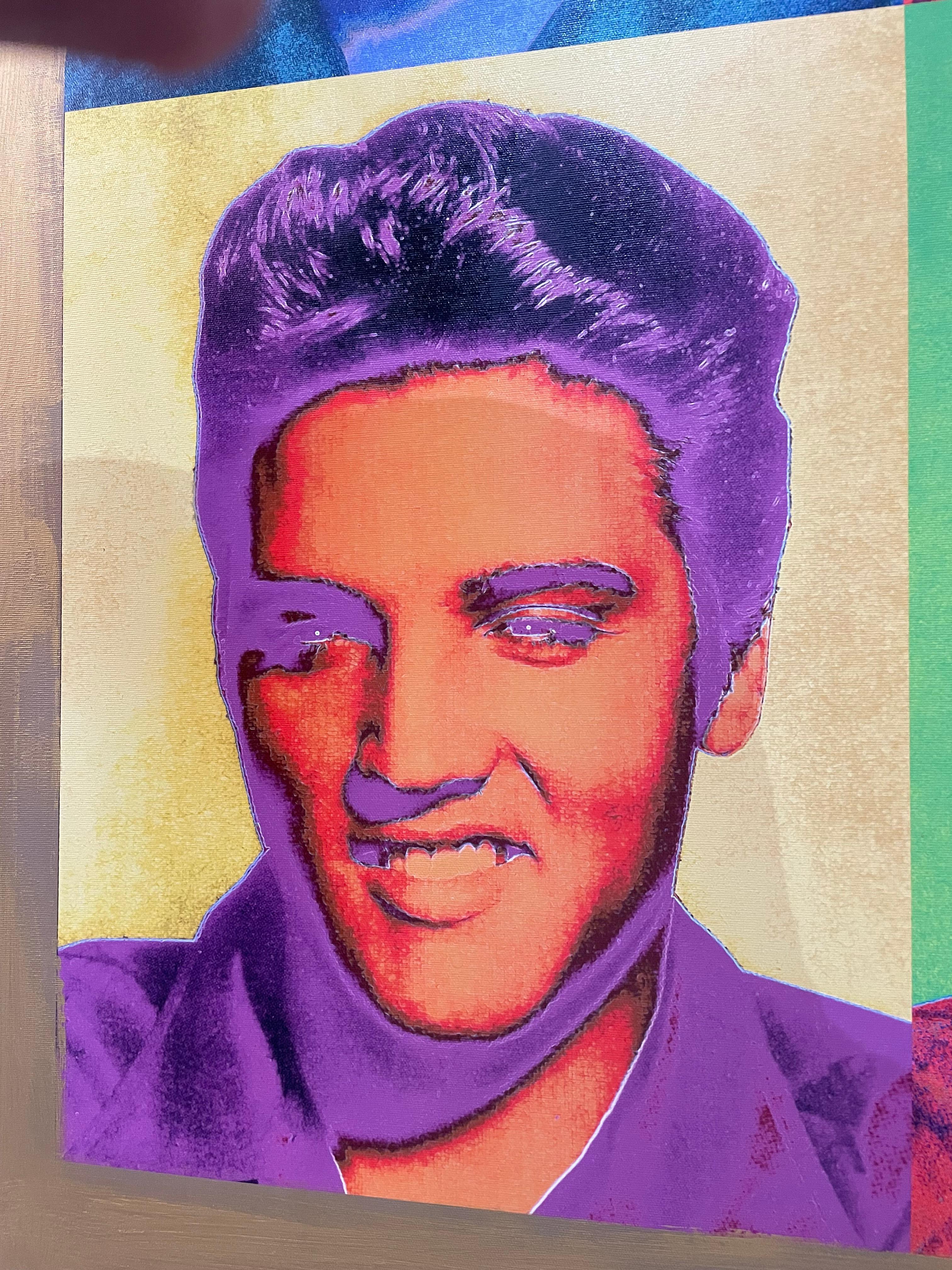 20ième siècle Elvis Presley Giclee sur toile en vente