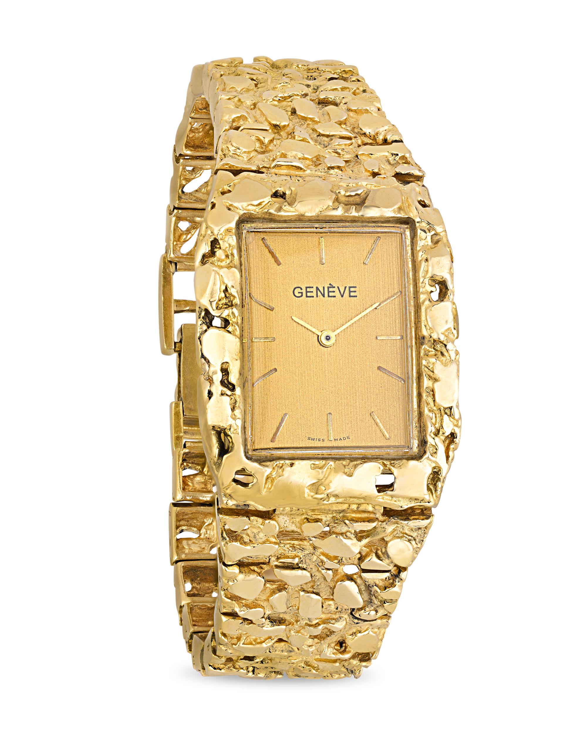 vintage gold nugget watch