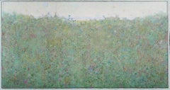 Chicory, grande paesaggio astratto di transizione verde e blu