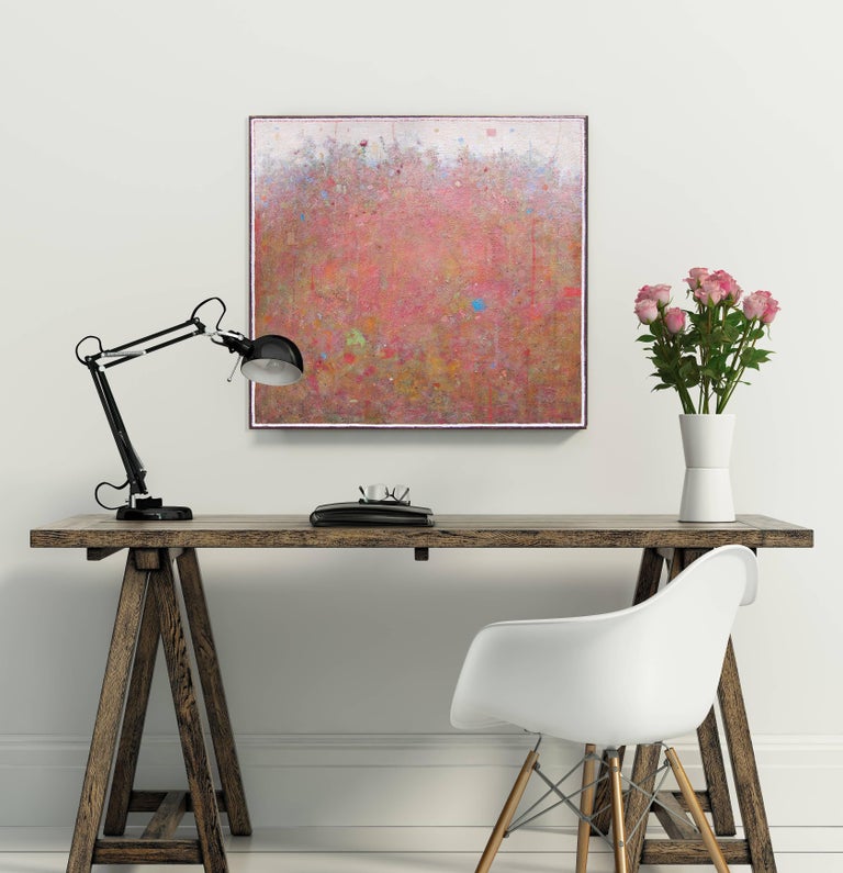 'Last Bloom', Minimalist Abstract Contemporary Landscape Acrylic Painting 3