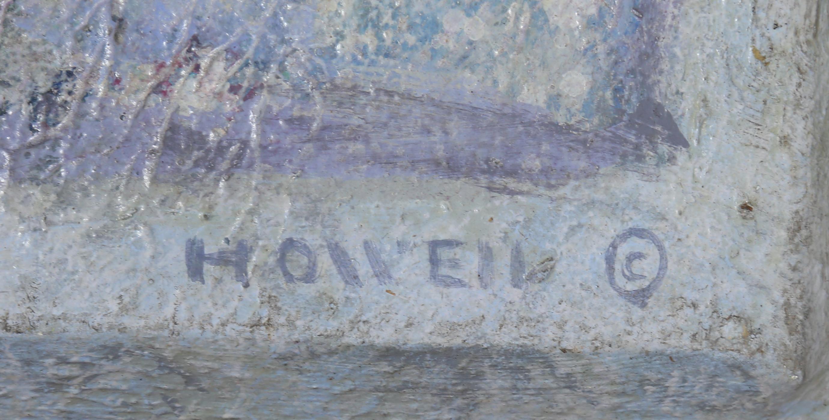 Grande peinture à l'huile abstraite de la série V de Nereides d'Elwood Howell  en vente 1