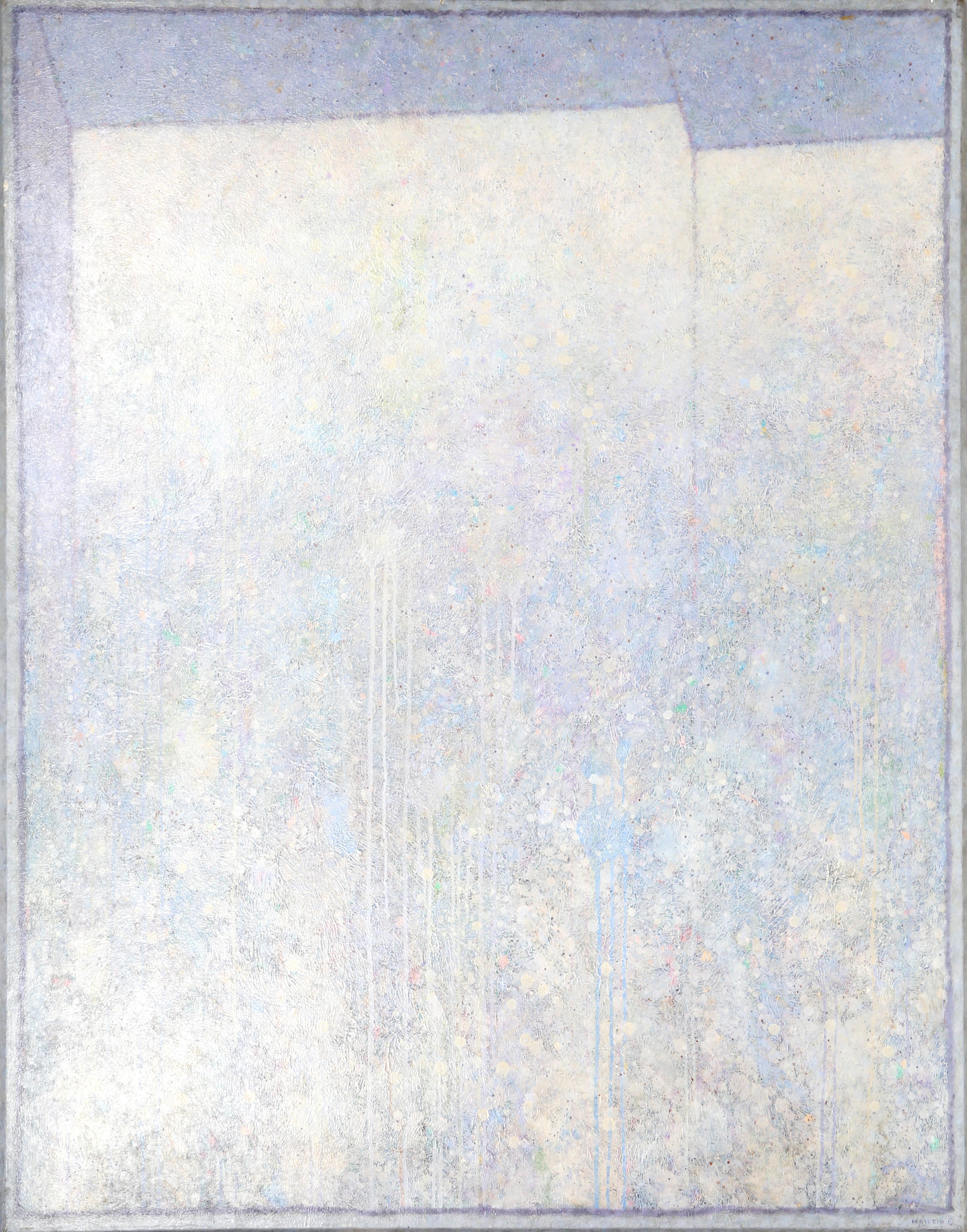 Artistics : Elwood Howell, Américain (1933 - )
Titre : Nereides Series V
Année : 1979
Médium : Acrylique sur toile, signée à gauche.
Taille : 66 x 54.5 in. (167.64 x 138.43 cm)