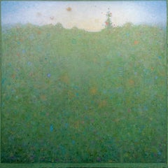 "Primavera", pittura astratta di paesaggio