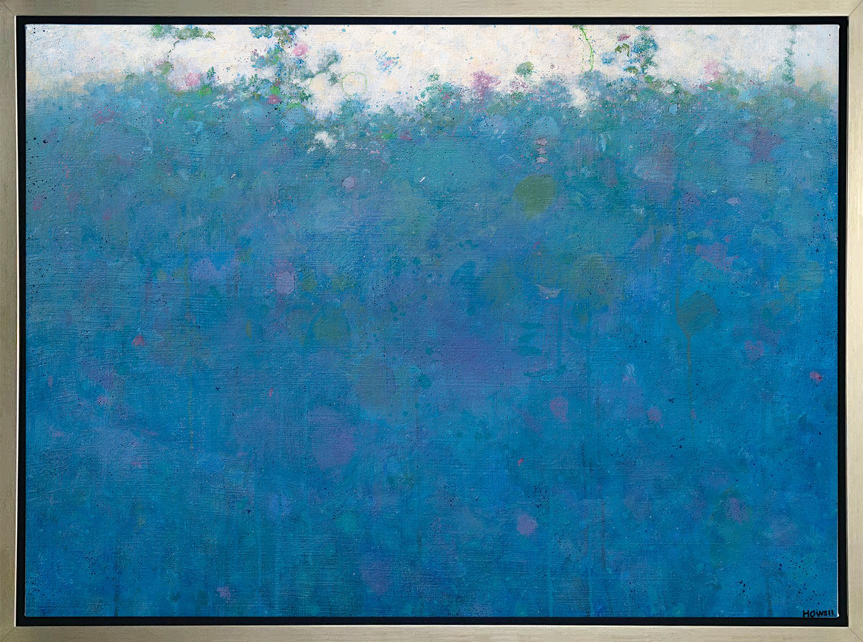 Abstract Print Elwood Howell - « Blue Magic », imprimé giclée encadré en édition limitée, 45,72 x 60,96 cm