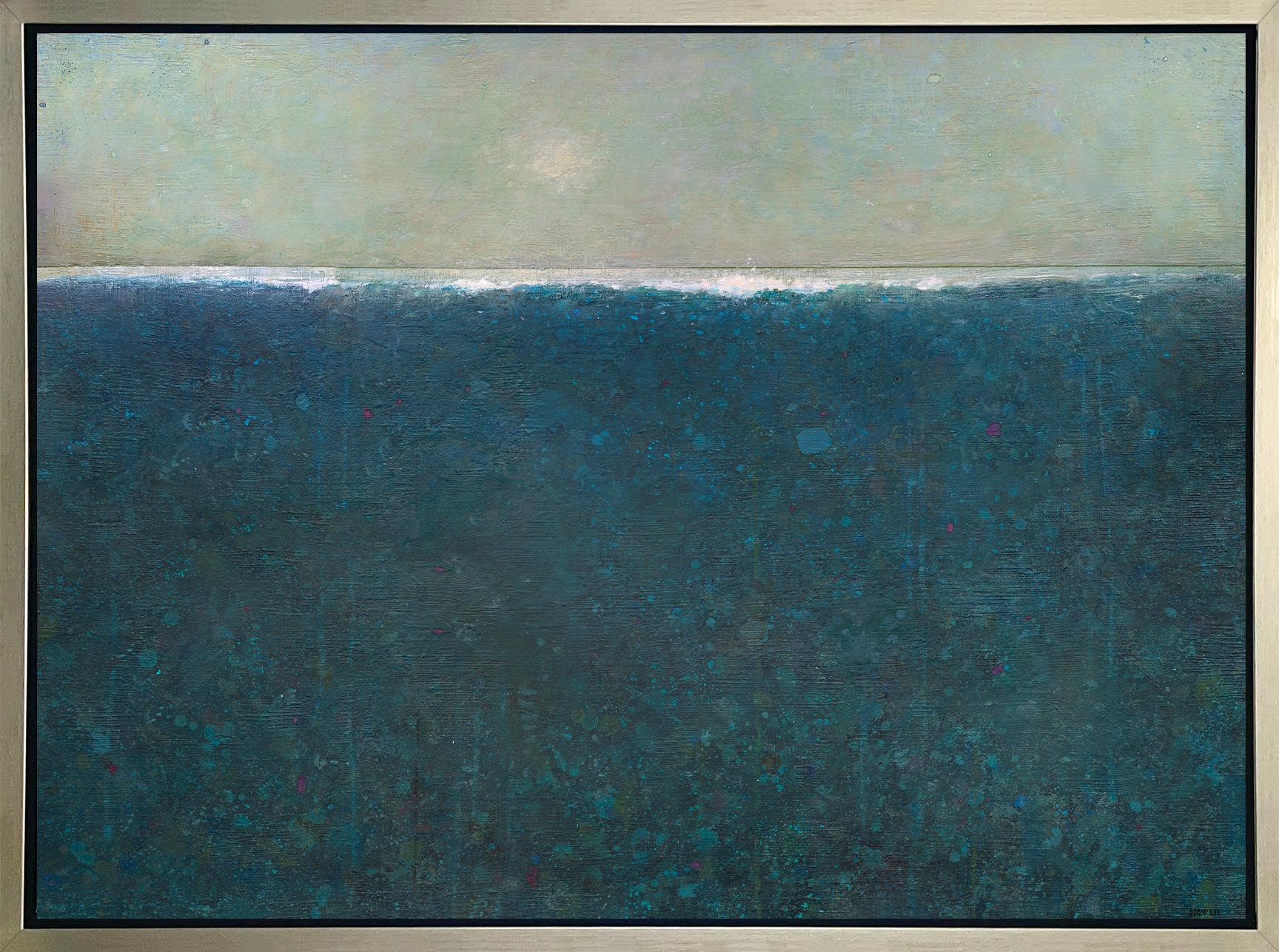Abstract Print Elwood Howell - "Ocean,"" Tirage giclée en édition limitée, 36"" x 48"